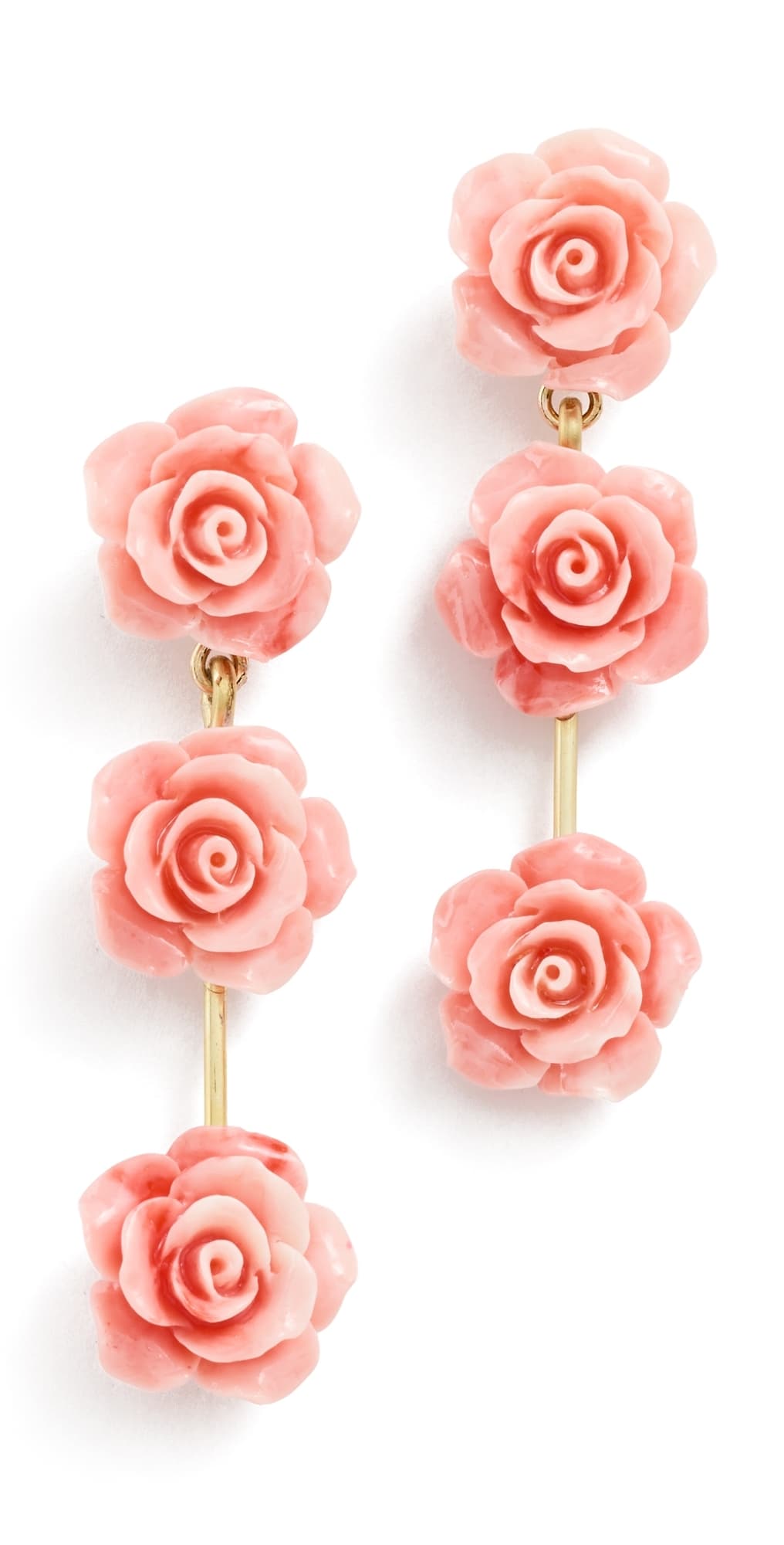 Jennifer Behr Amata Earrings Coral