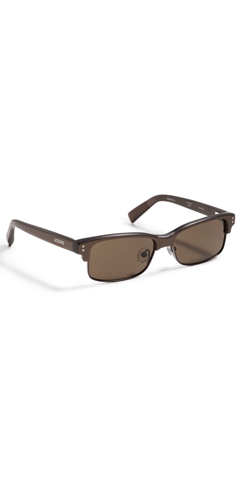 Jacquemus Rectangular Sunglasses Brown · One Size