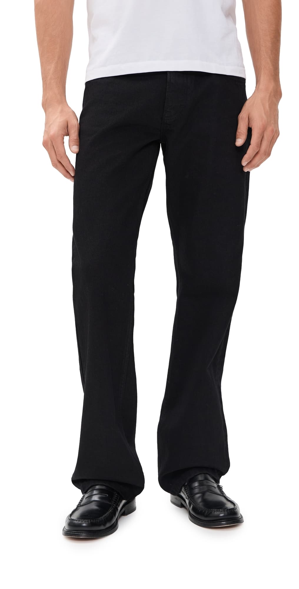 Jeanerica Arrow Regular Straight Leg Jeans Black Rinse