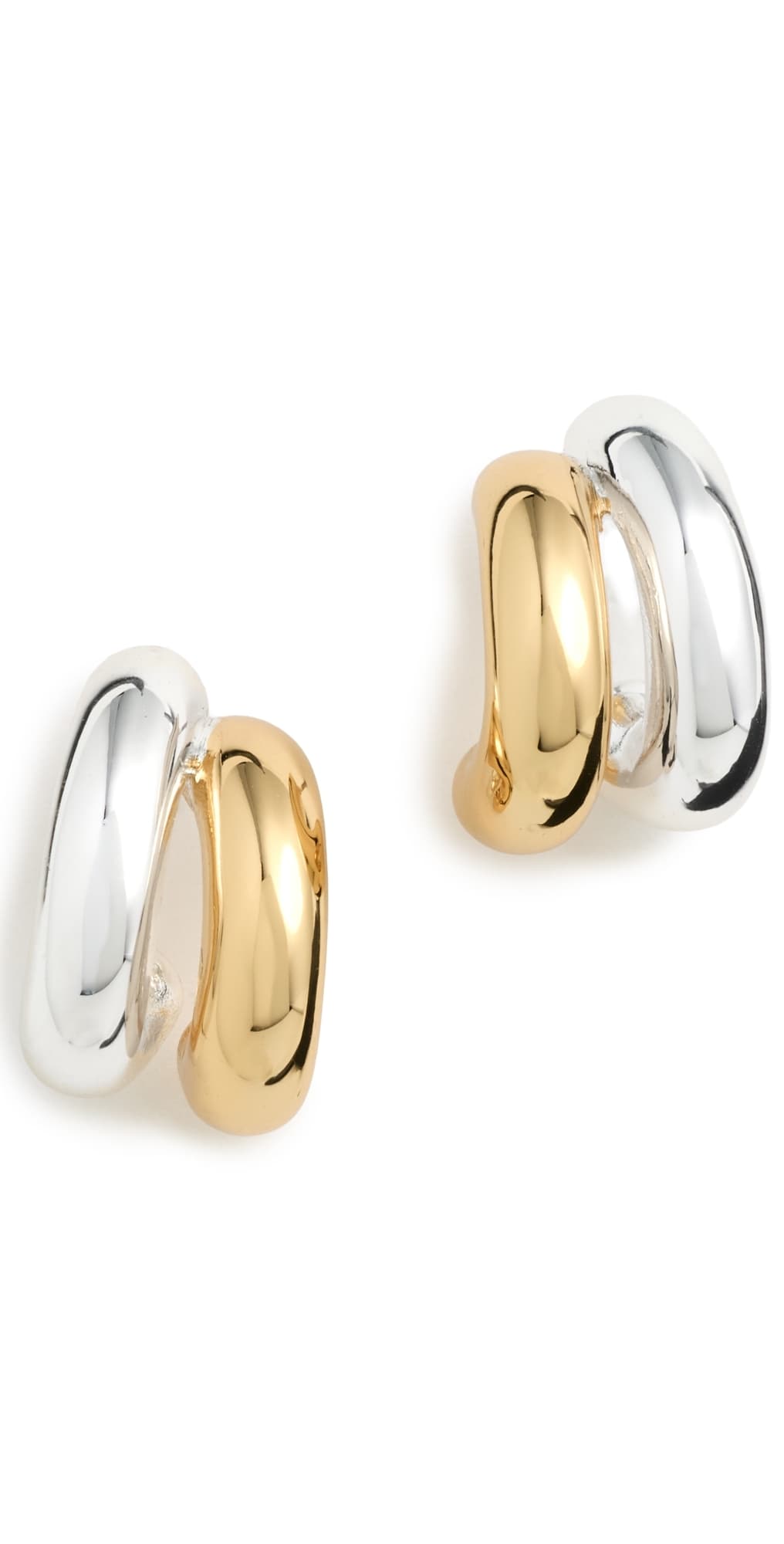 JENNY BIRD Mini Florence Hoop Earrings Two-Tone