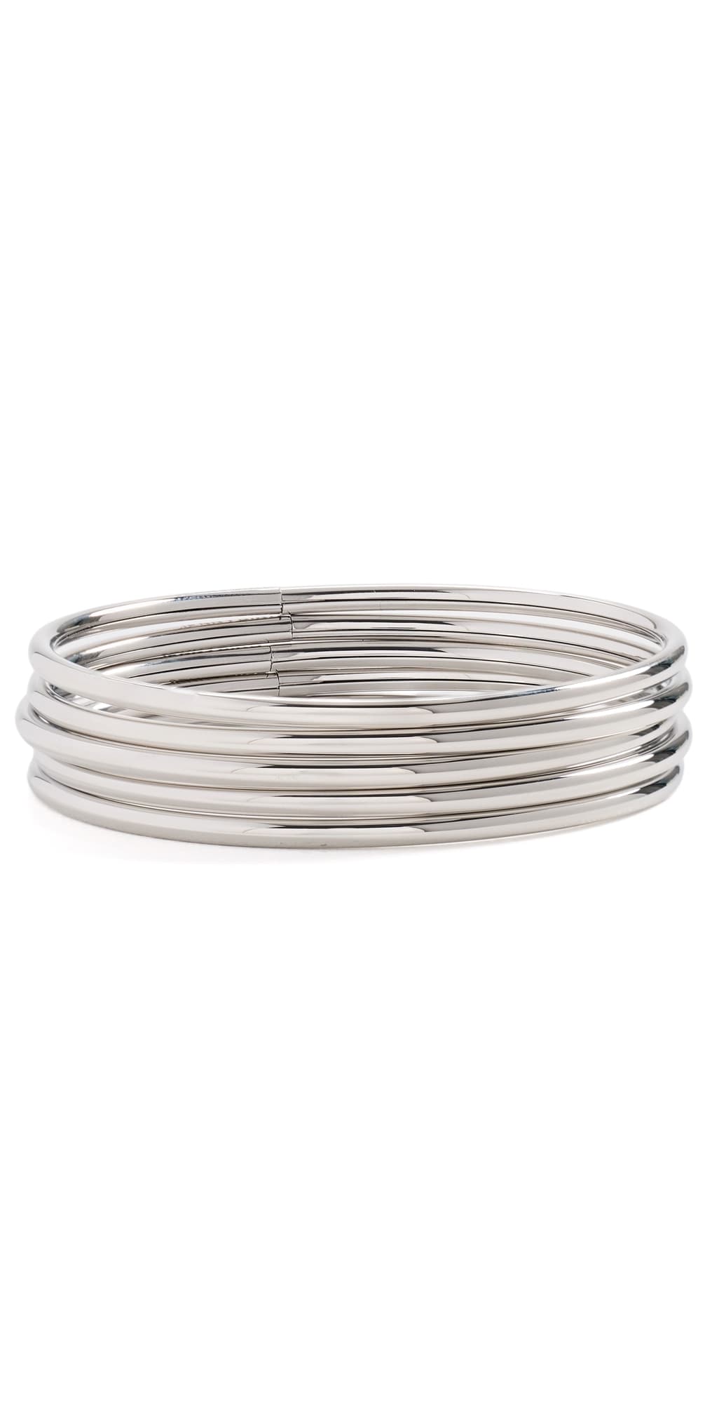 JENNY BIRD Dane Bangle Set 5 Pack High Polish Platinum · One Size
