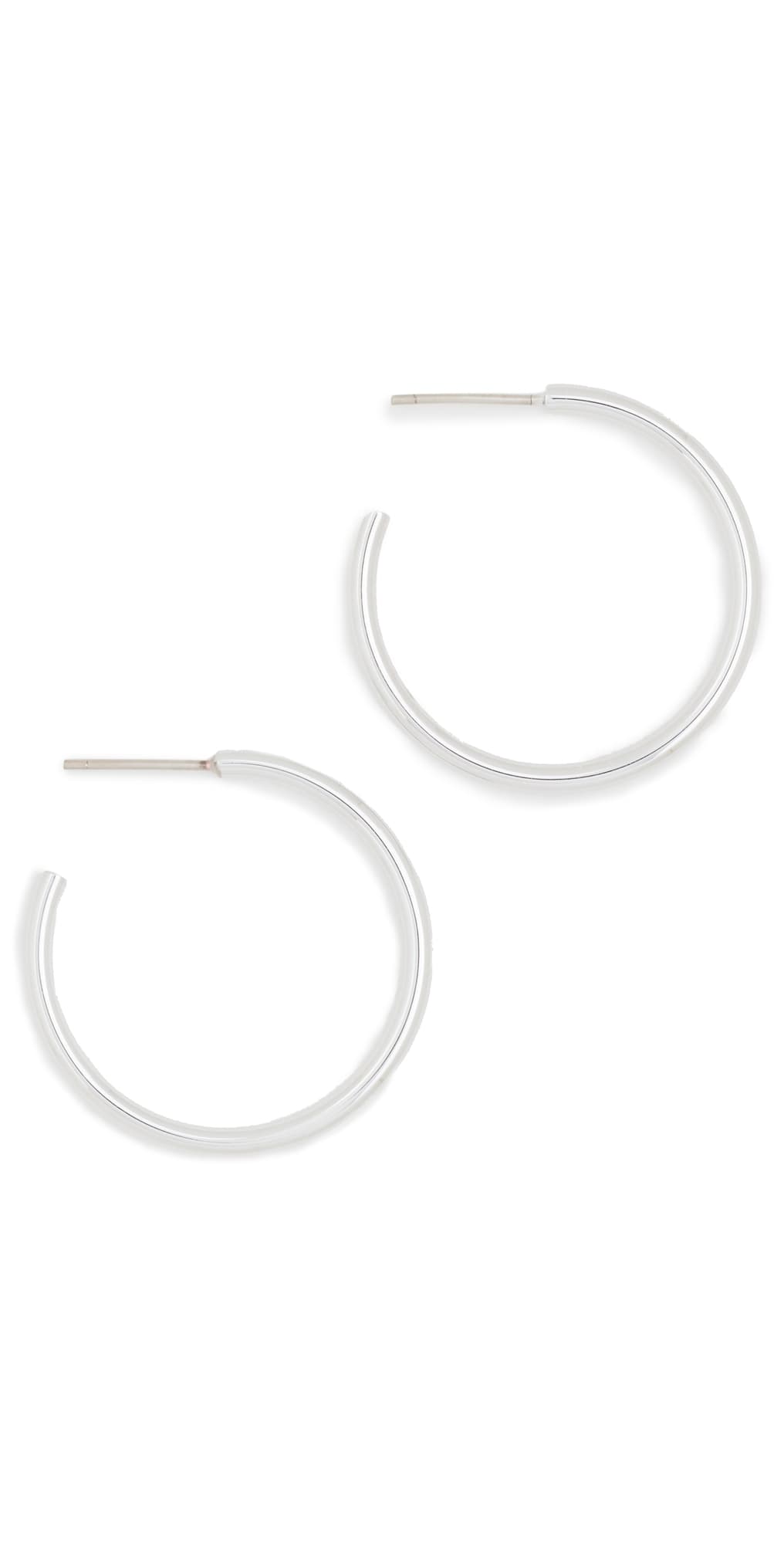 Jennifer Fisher Thread Mini Hoops Silver · One Size