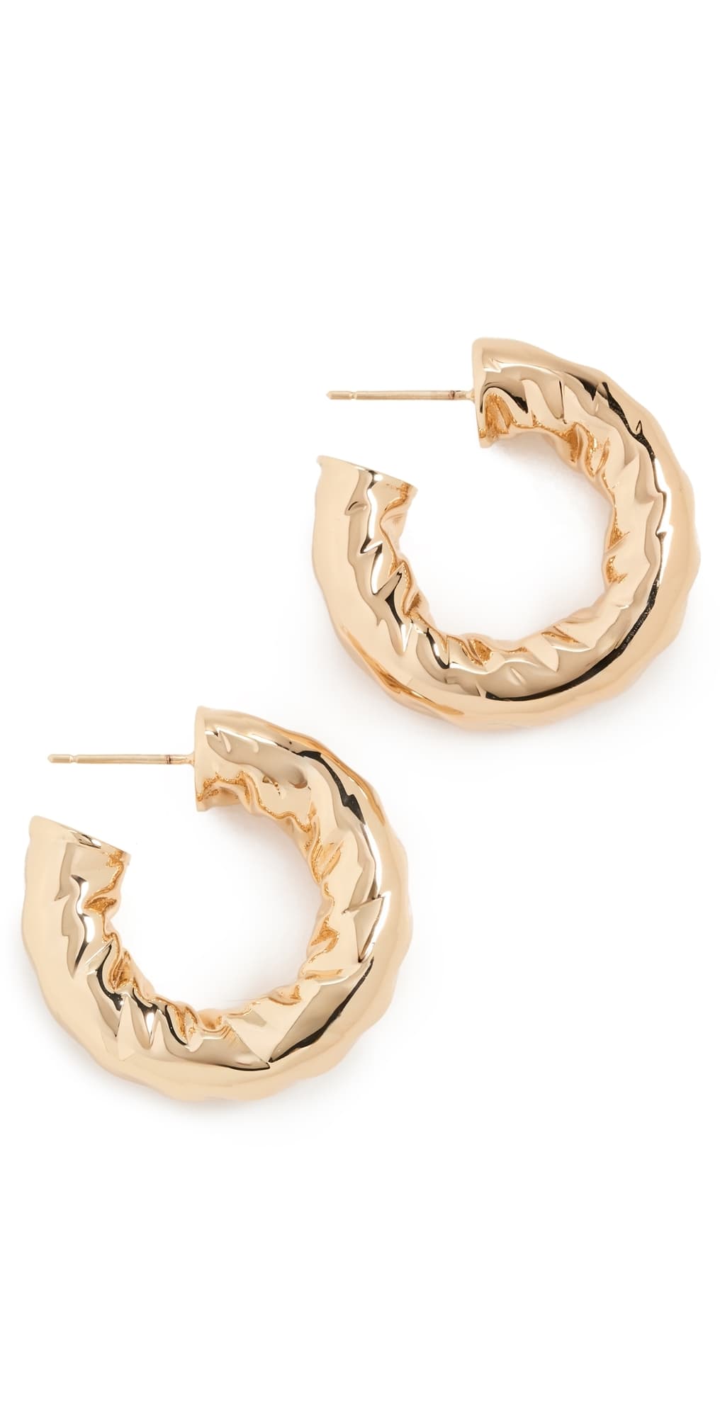 Jennifer Fisher Maeve Huggie Hoop Earrings Yellow Gold · One Size