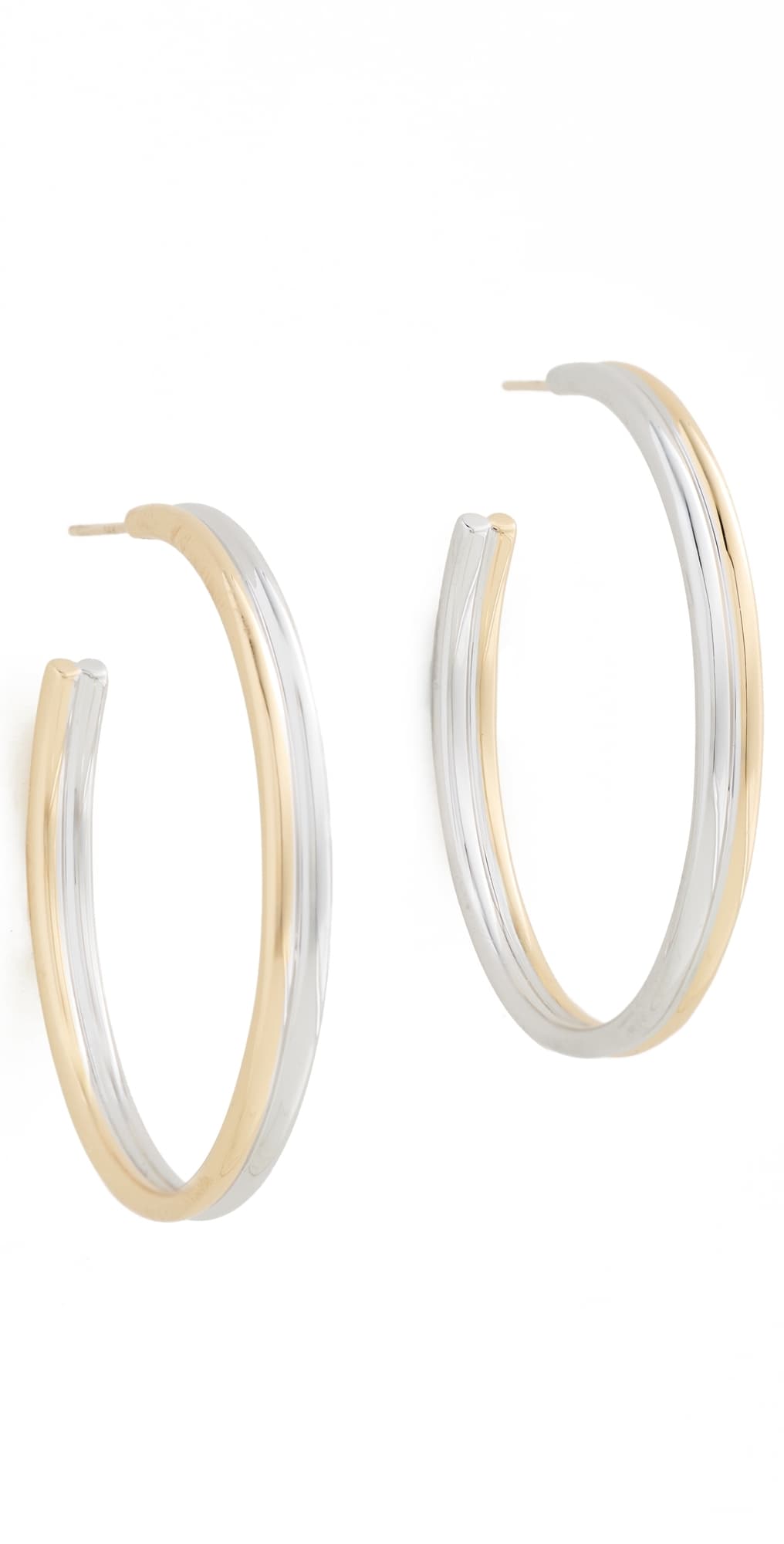 Jennifer Fisher Baby Hoop Earrings Two-Tone · One Size