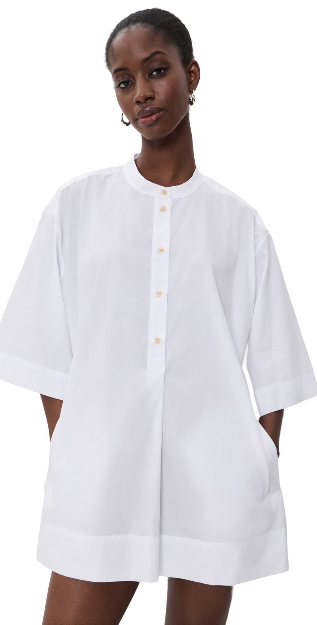 Jamie Haller The Caftan Mini Dress White