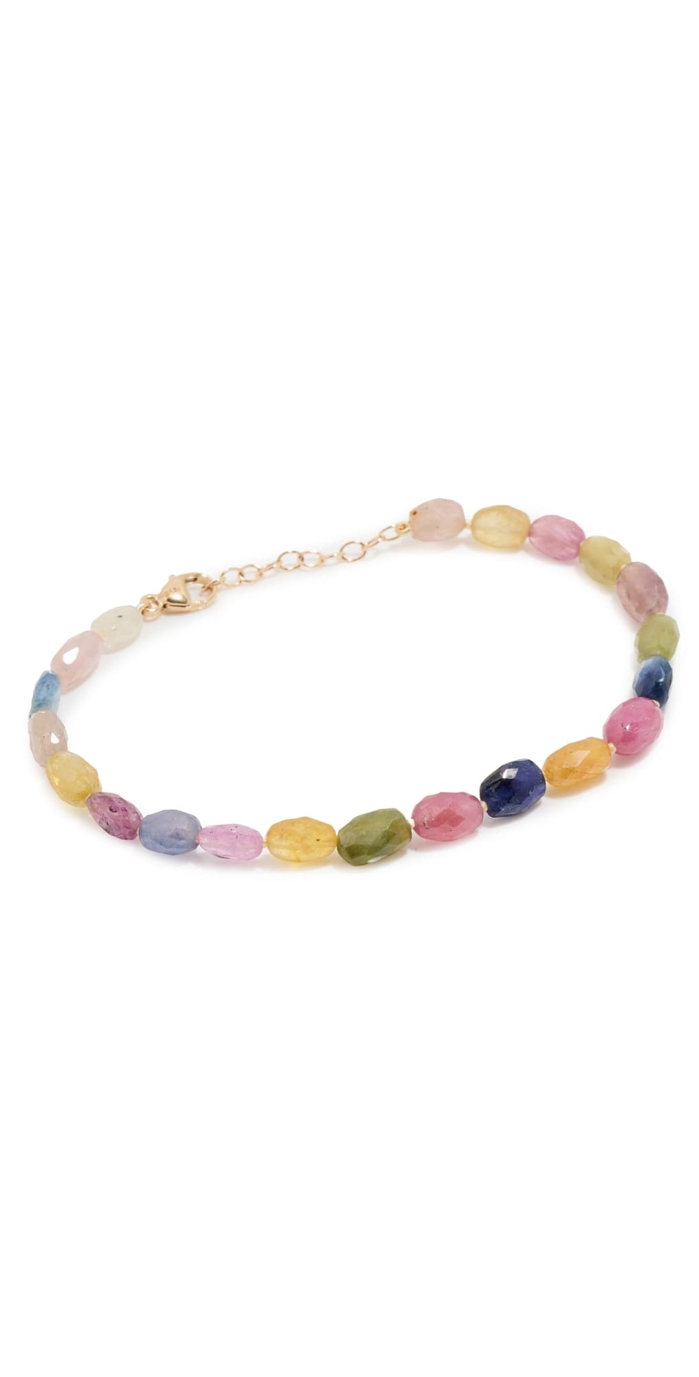 JIA JIA 14k Large Rainbow Sapphire Candy Bracelet Rainbow