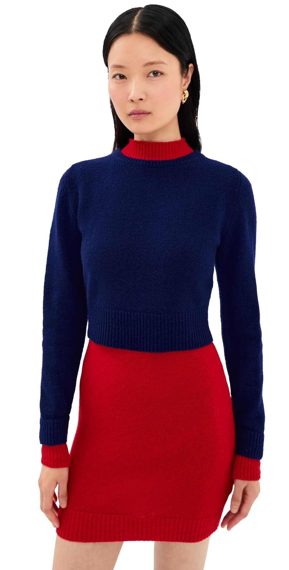 Jil Sander Long Sleeve Double Layered Mini Dress Haiti
