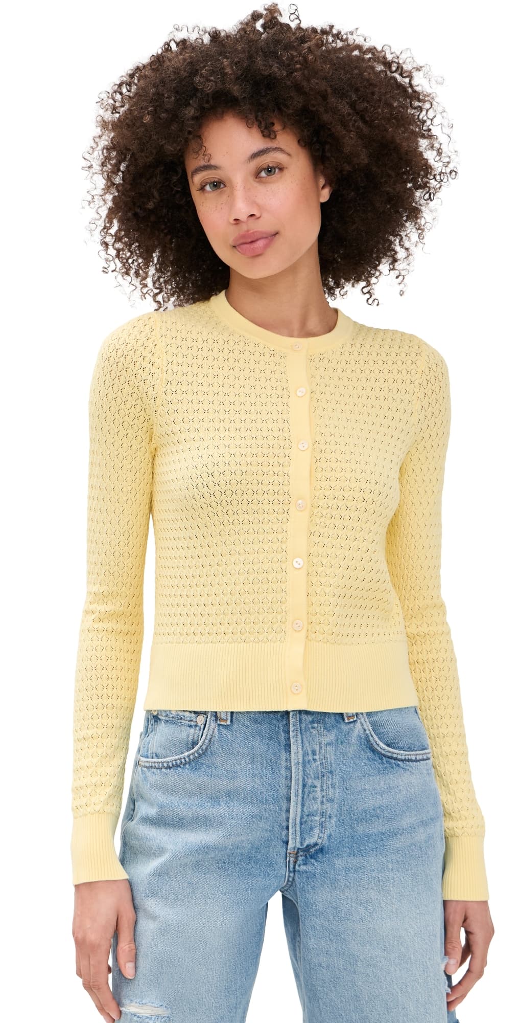 Joe's Jeans The Pointelle Dani Cardigan Sunshine