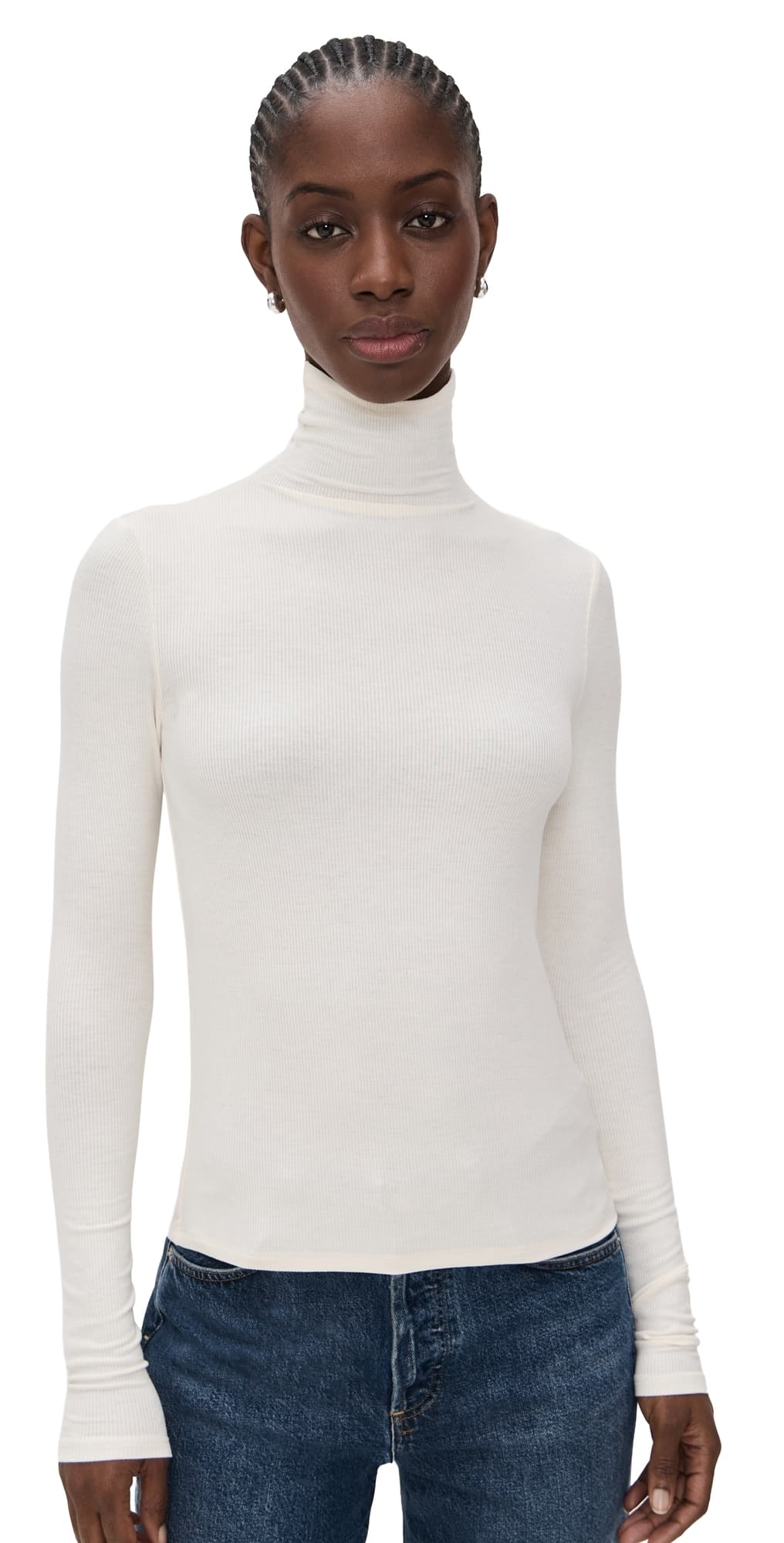 Joe's Jeans Tony Long Sleeve Top Milk