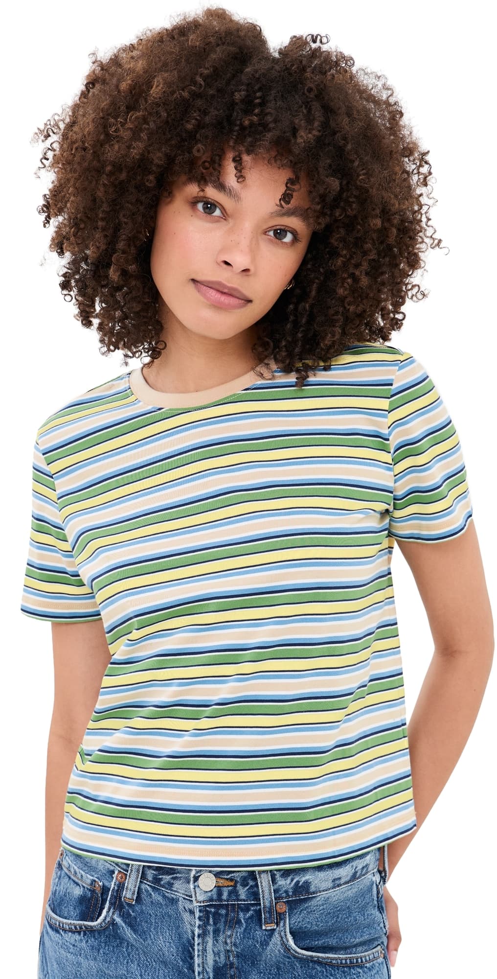 Joe's Jeans The Easy Tee Citrus Multi Stripe
