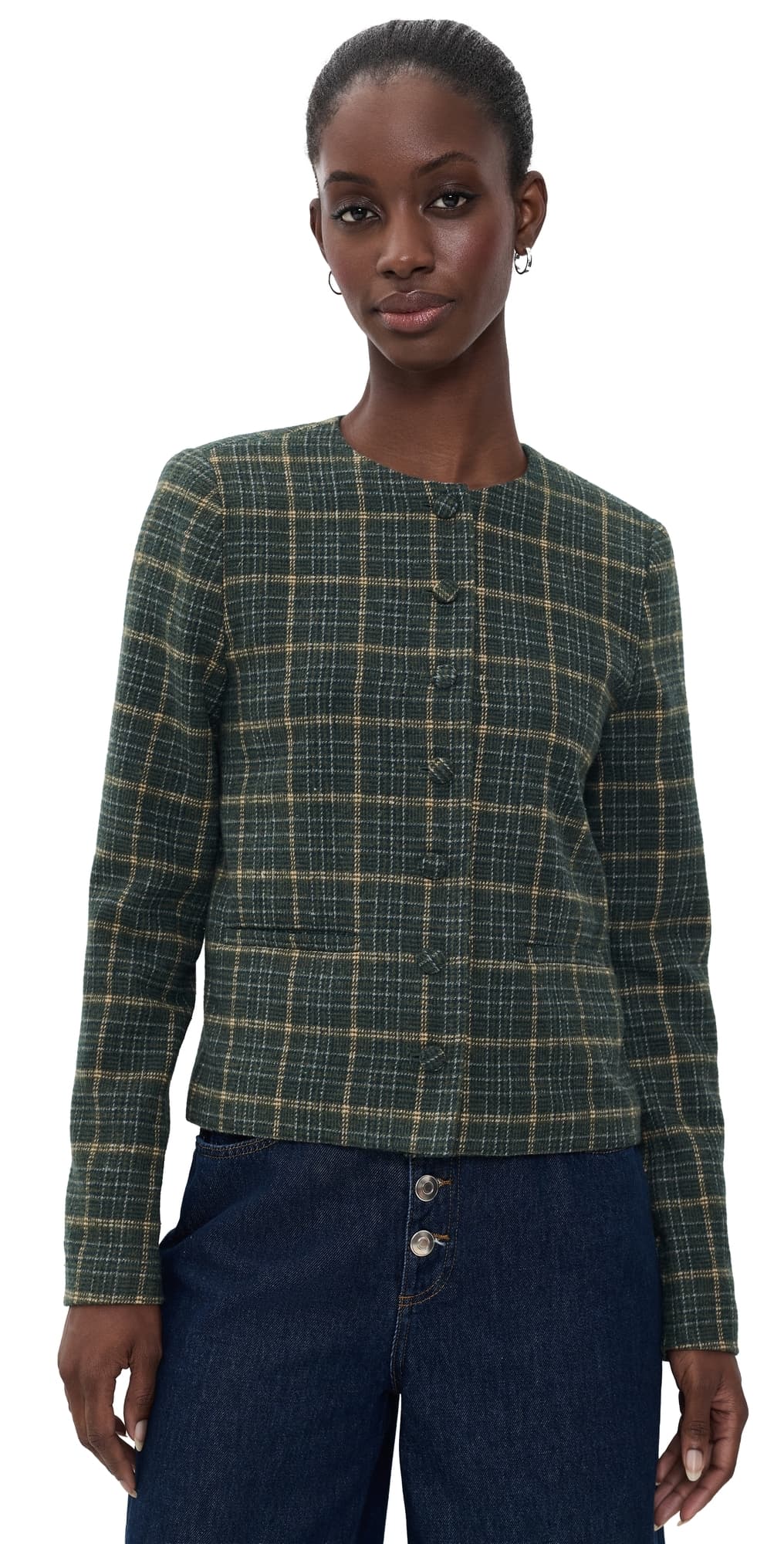 Joe's Jeans The Scottie Jacket Moss Multi Plaid