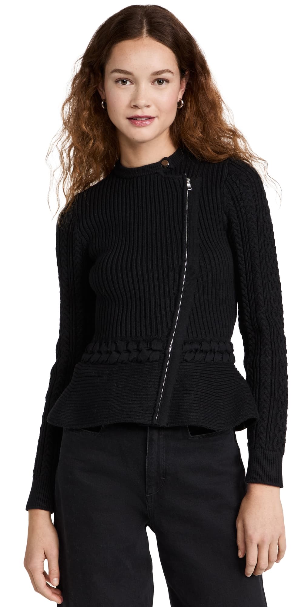 SIMKHAI Andi Cardigan Black