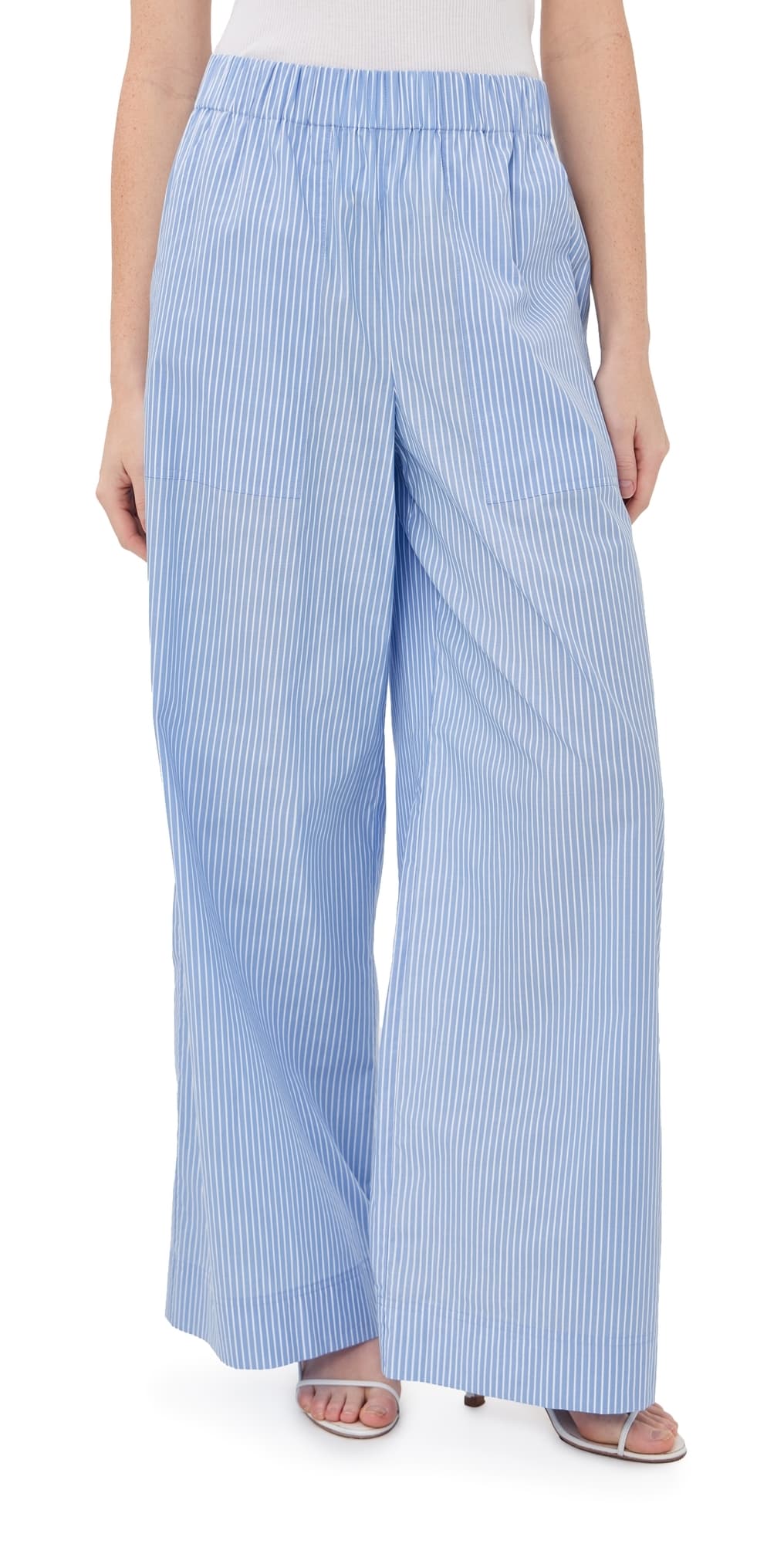 SIMKHAI Arden Pants Periwinkle Stripe