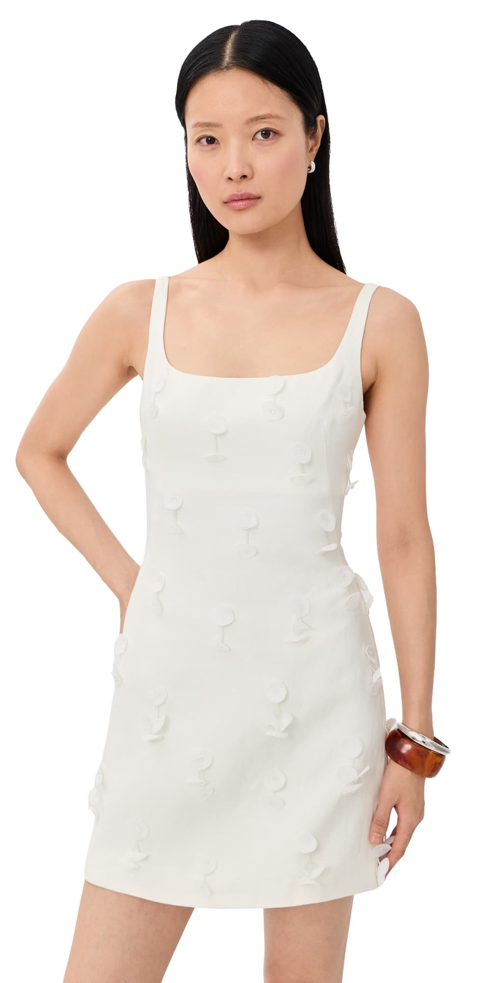 SIMKHAI Cailinn Mini Dress White