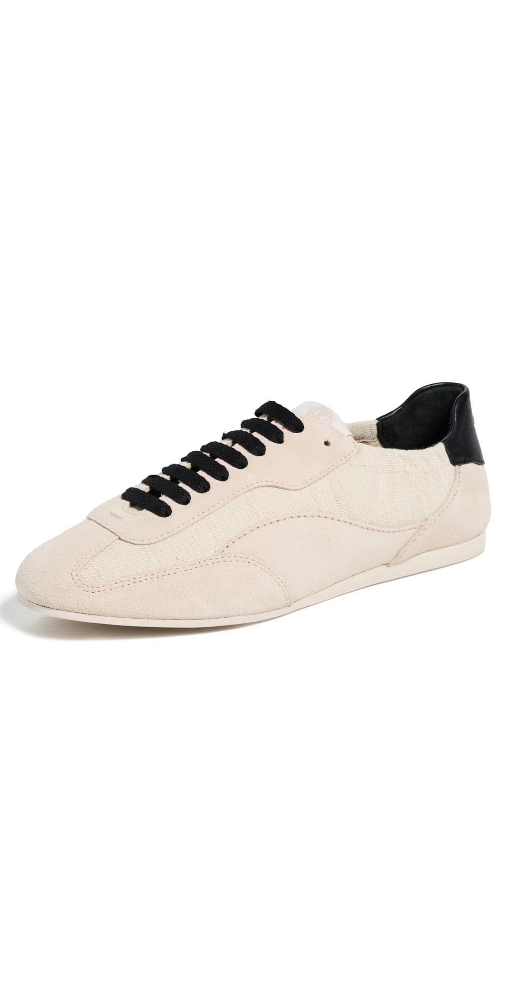 SIMKHAI Georgie Elasticized Canvas Combo Sneakers Natural