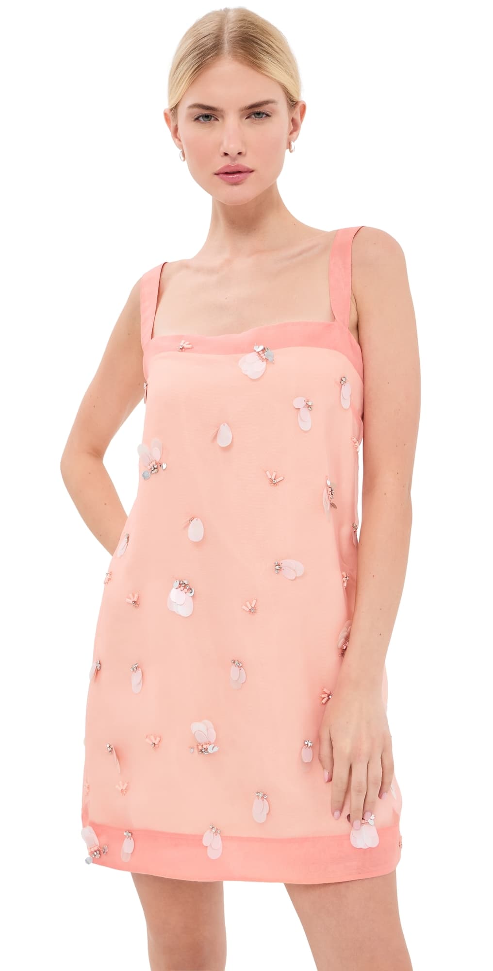 SIMKHAI Sumi Embellished Mini Dress Bubblegum