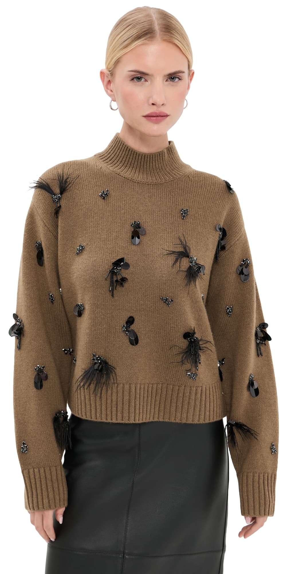 SIMKHAI Gabriette Sweater Dark Ochre