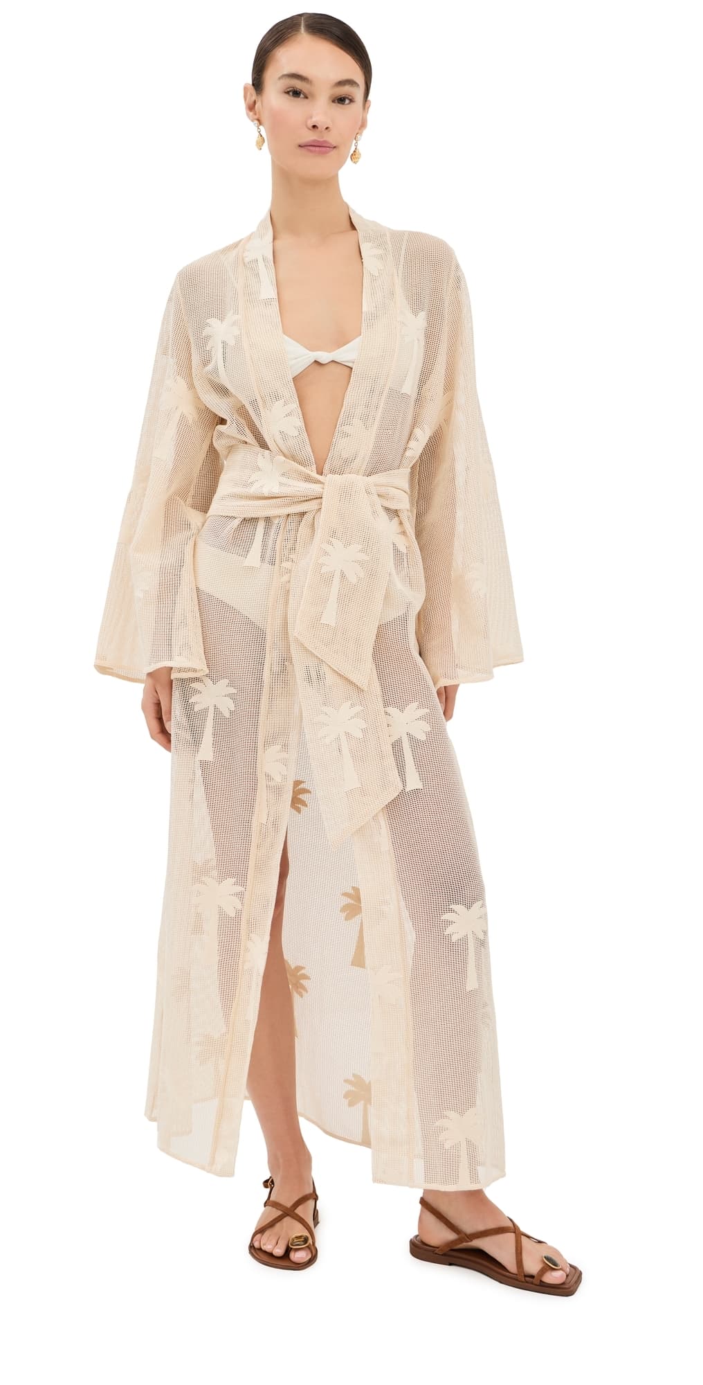 Johanna Ortiz Palm & Soul Kimono Ecru