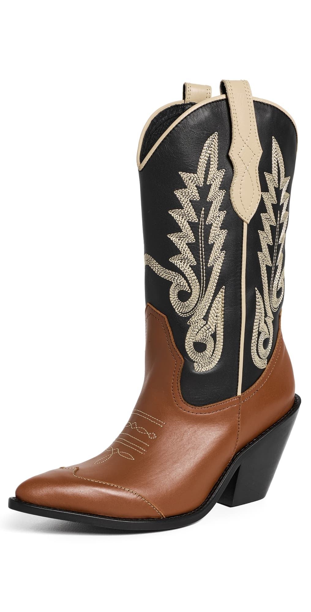 Johanna Ortiz Rust Alma Boots Black/Dark Rust