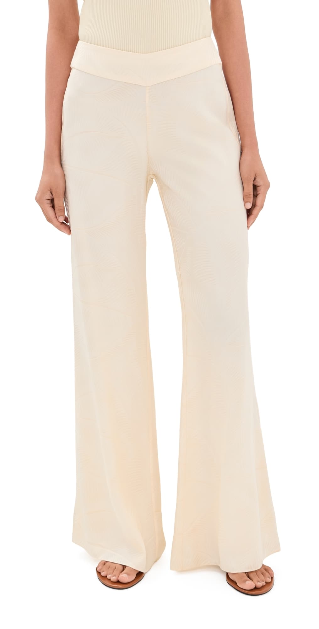 Johanna Ortiz Laidback Energy Pants Ecru