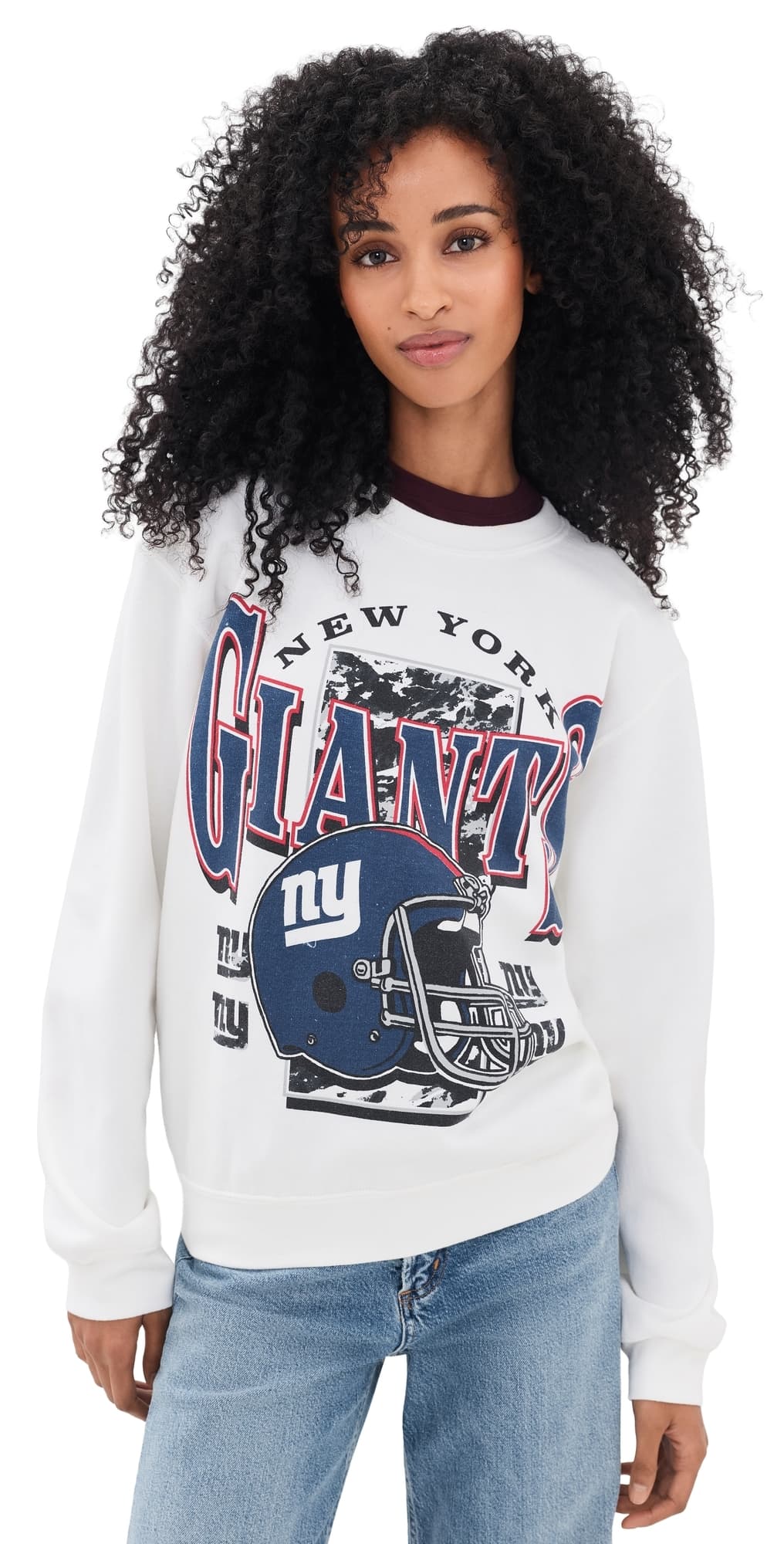 Junk Food Giants Conversion Fleece Sweatshirt White