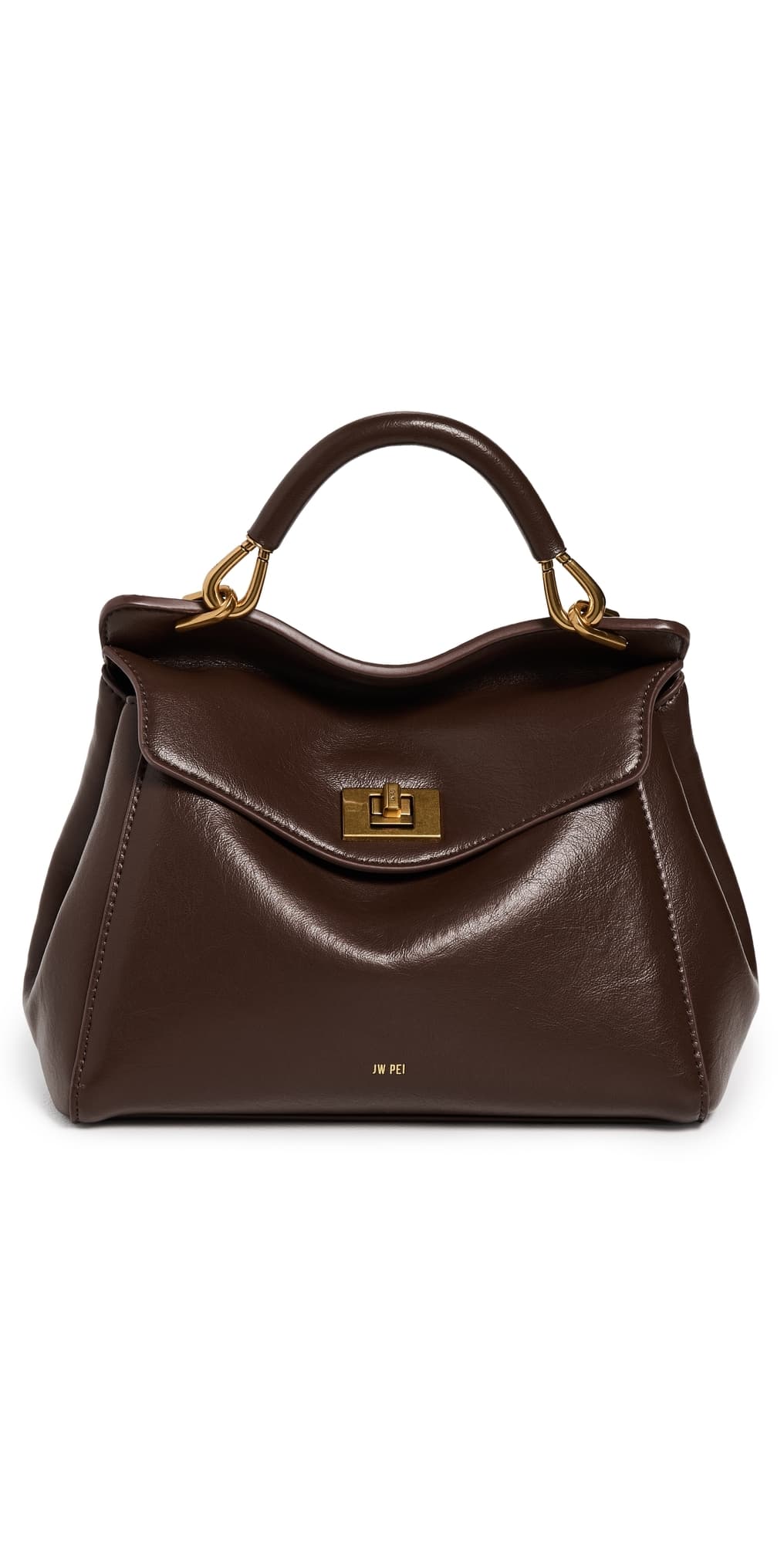 JW PEI Lucia Classic Top Handbag Dark Brown · One Size