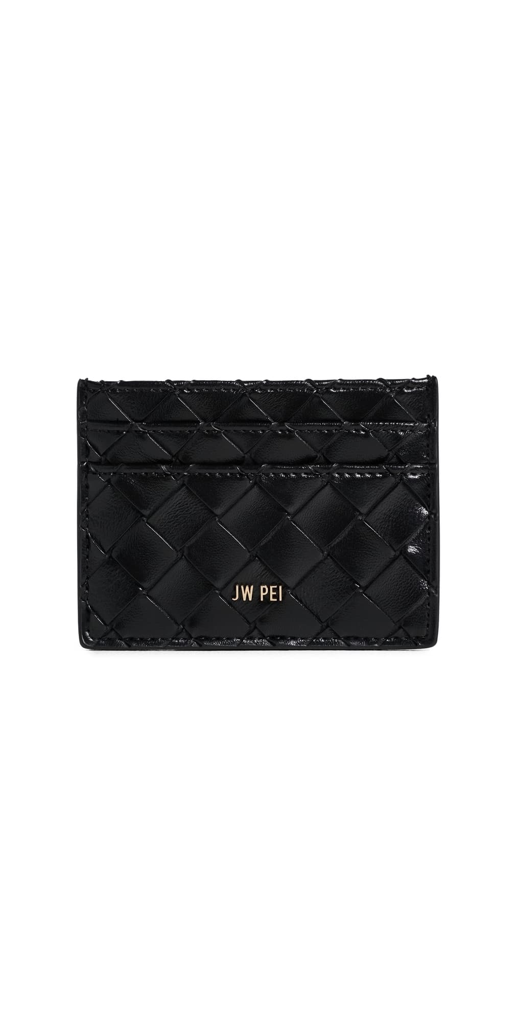 JW PEI Woven Texture Card Holder Black · One Size