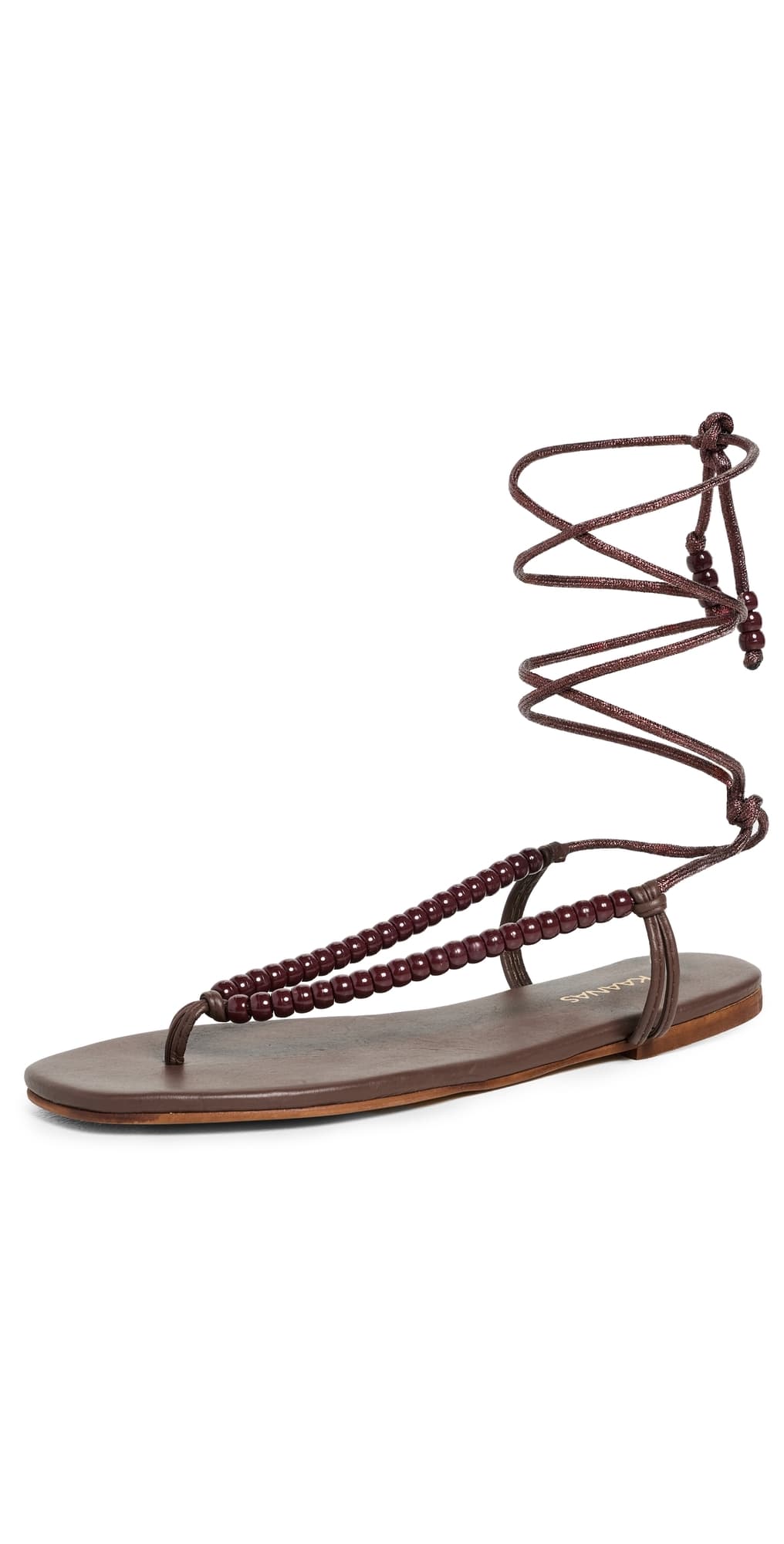 KAANAS Alessa Gladiator Sandals Dark Cocoa