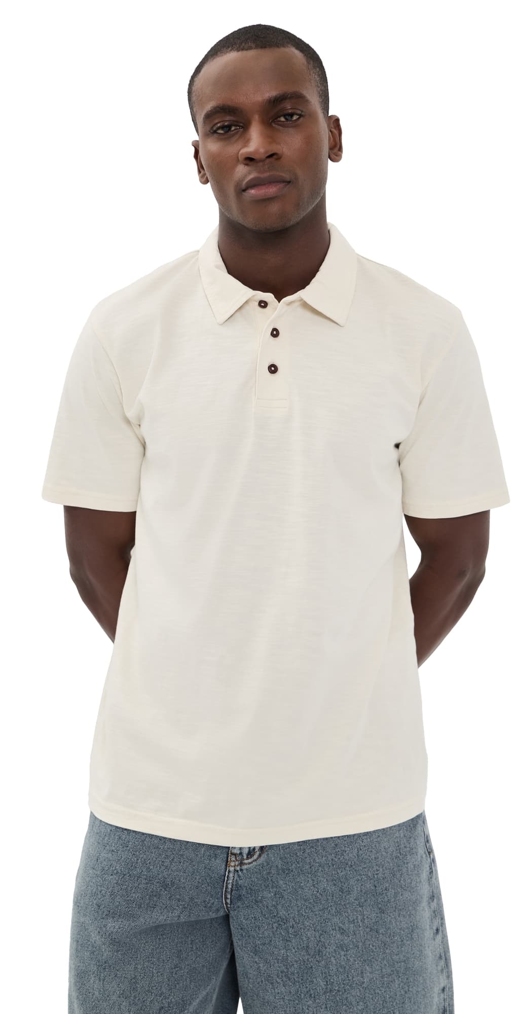 Katin Slub Polo Vintage White
