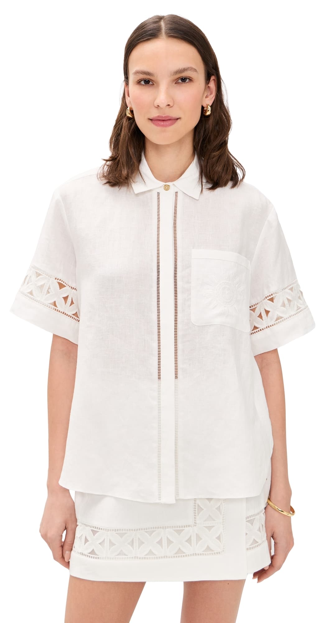 Kivari Marley Linen Shirt Ivory