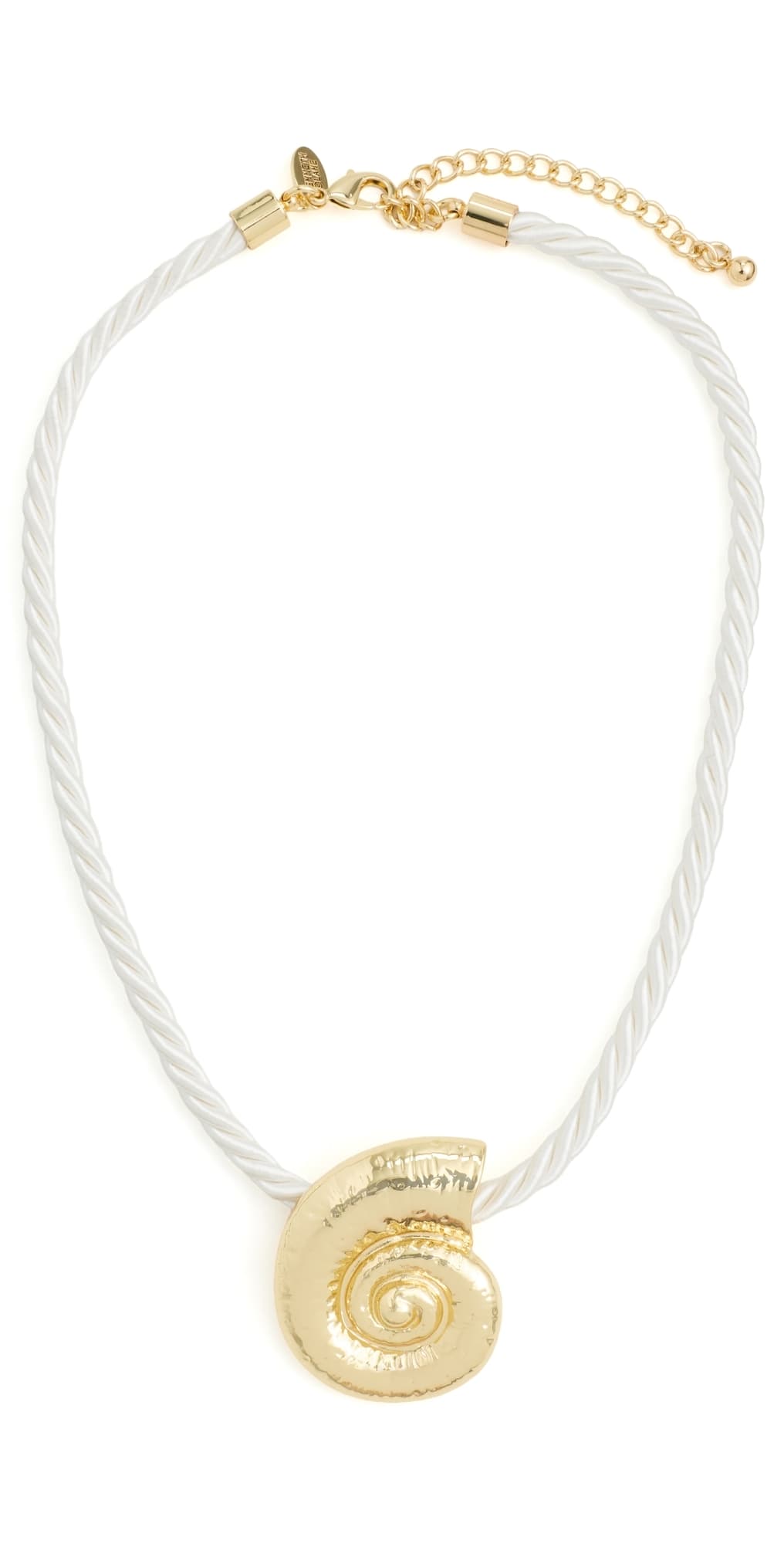 Kenneth Jay Lane Rope Necklace Gold/White · One Size