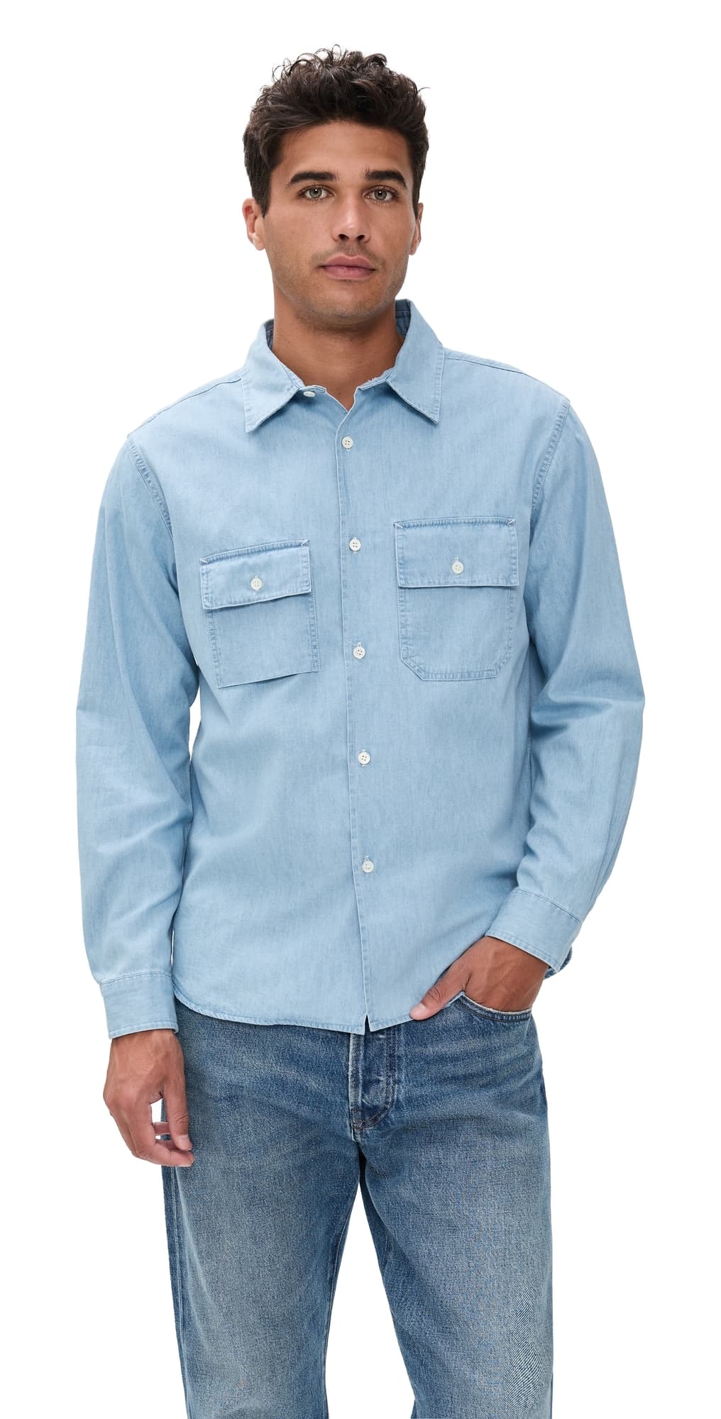 Knickerbocker Pacific Denim Shirt Light Wash Indigo