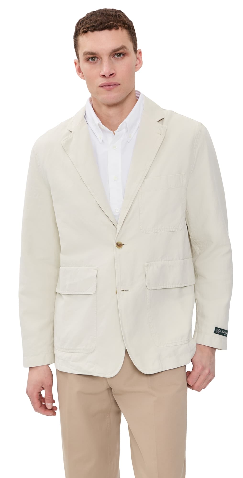 Knickerbocker Lane Twill Cotton & Linen Suit Jacket Birch