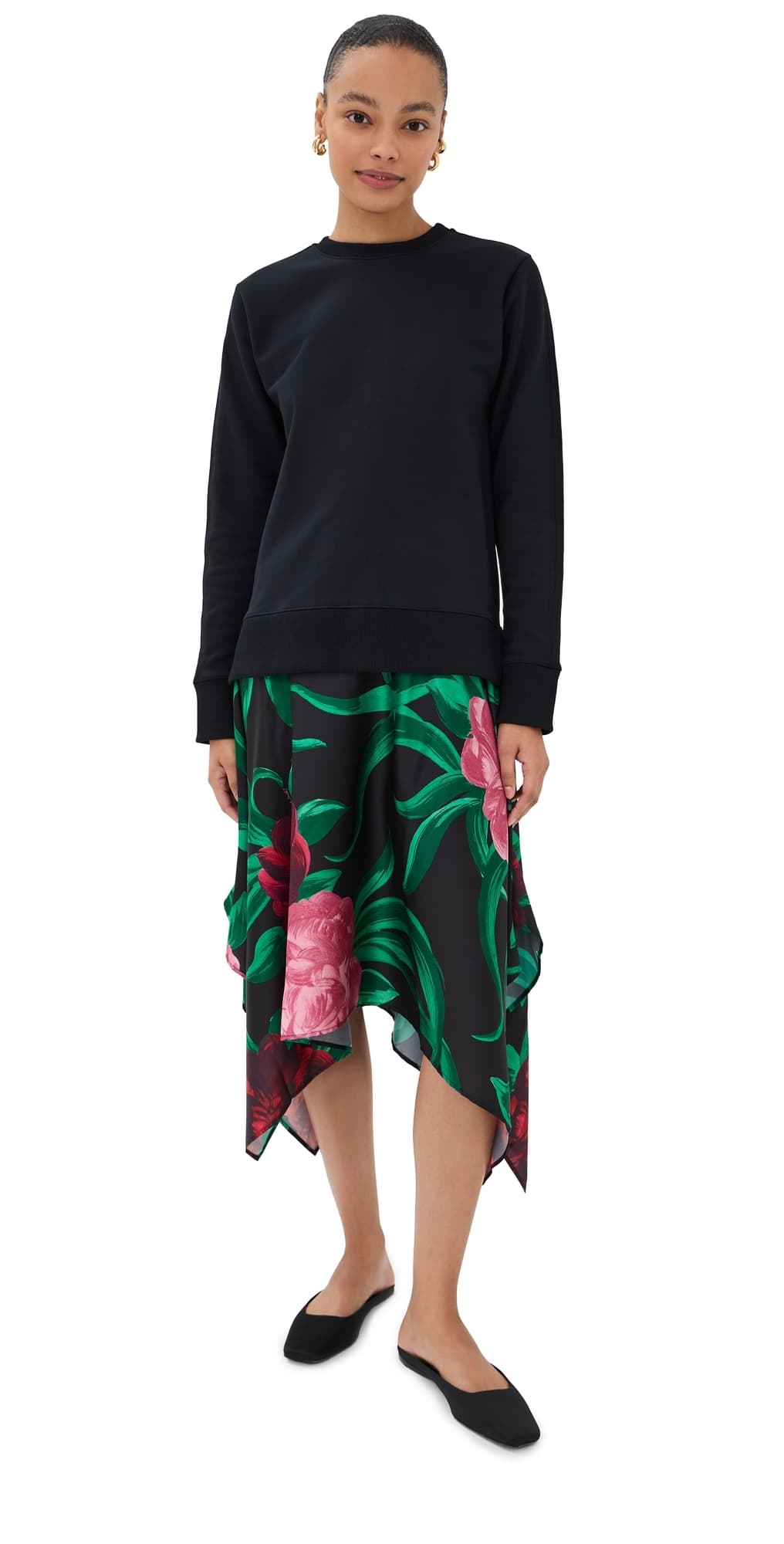 La DoubleJ Sporty Foulard Dress Peony
