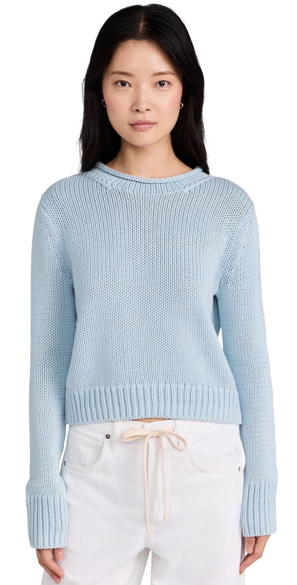 La Ligne Solid Mini Marina Sweater Light Blue