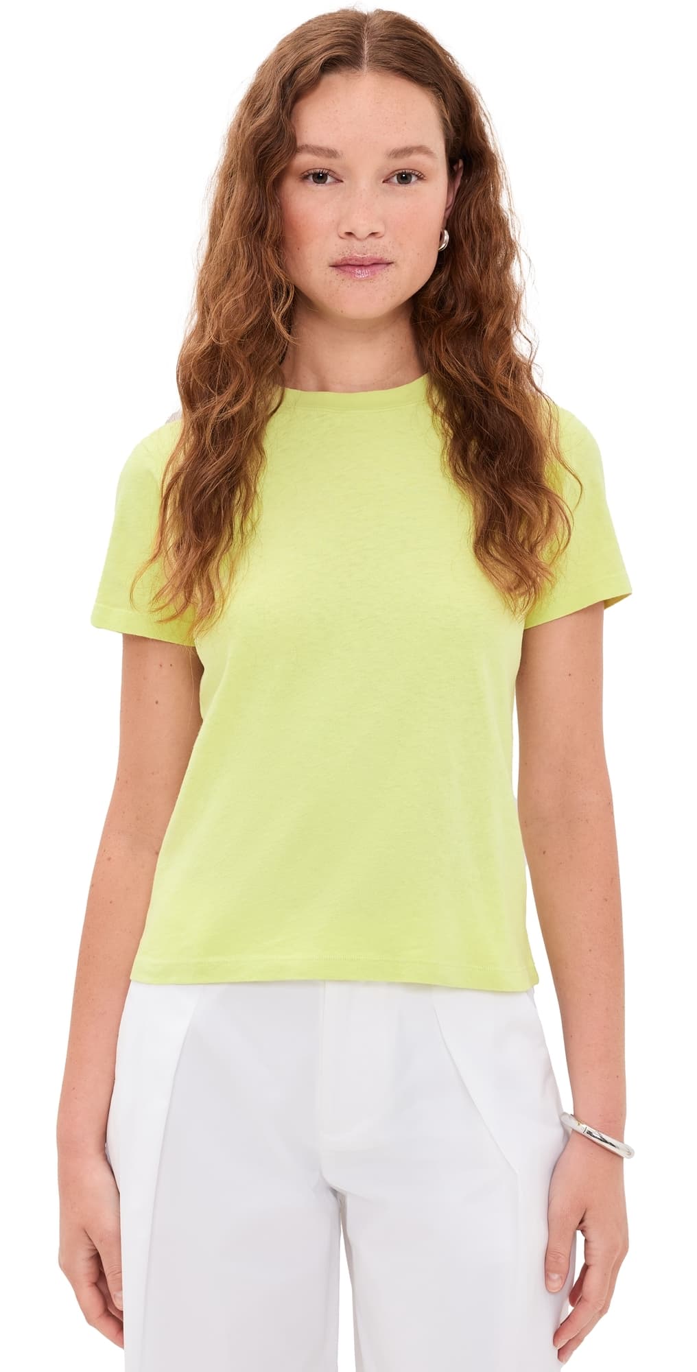 La Ligne Solid Molly Tee Light Key Lime