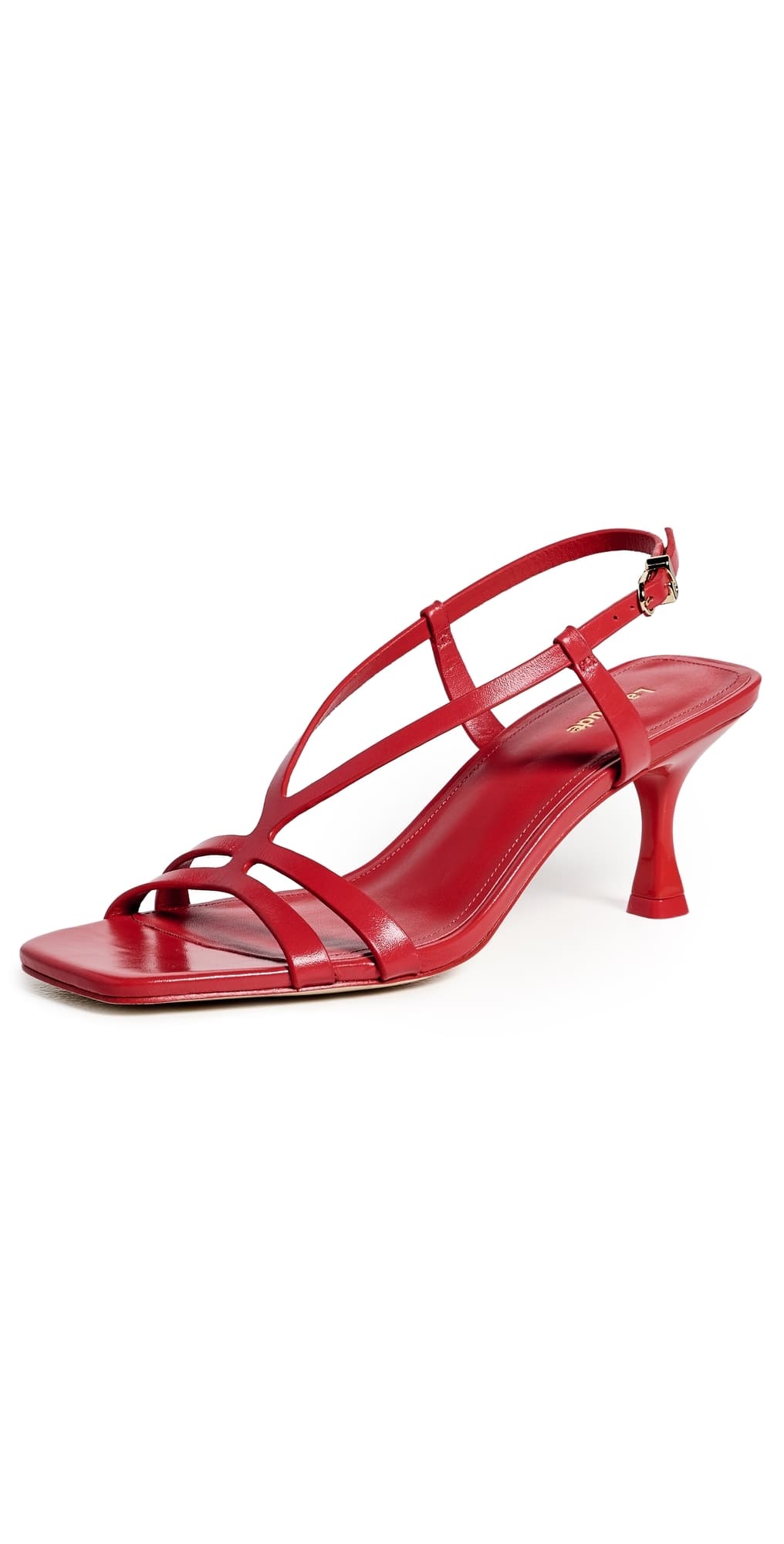 Larroudé Daphne Sandals Scarlet Leather
