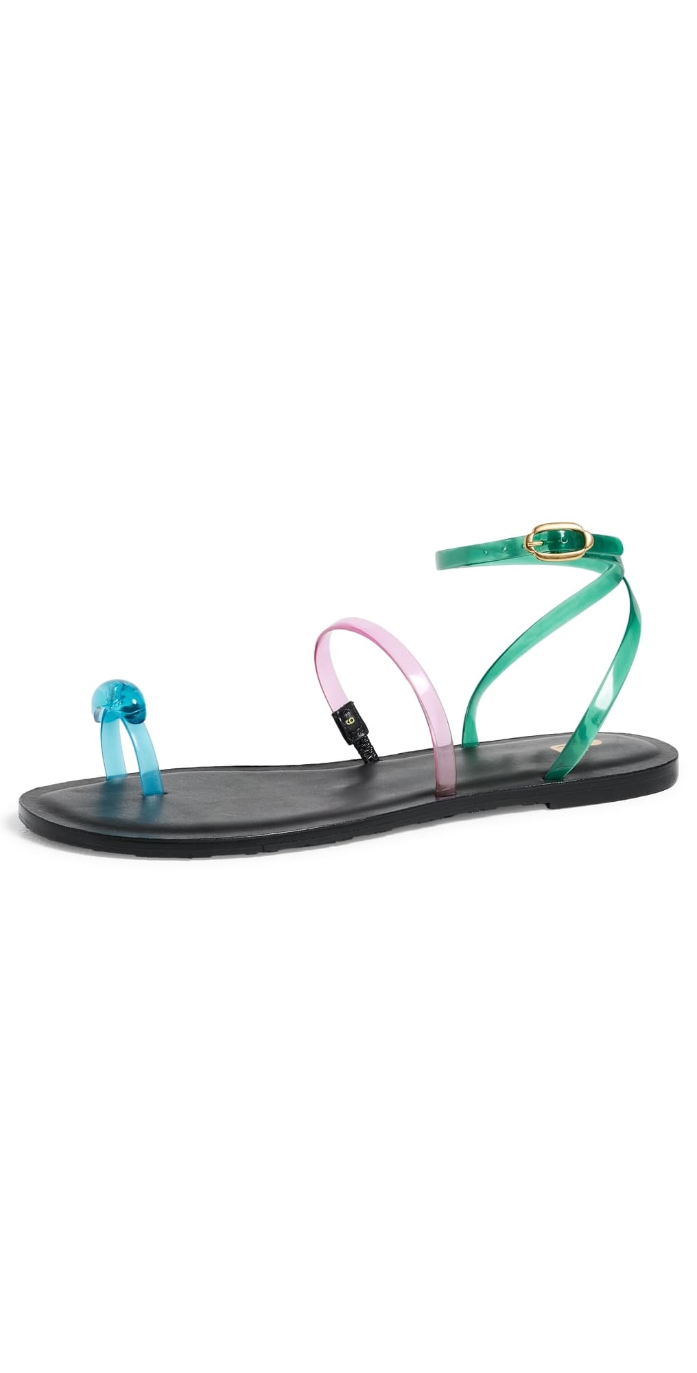 Larroudé Biarritz Jelly Sandals Blue