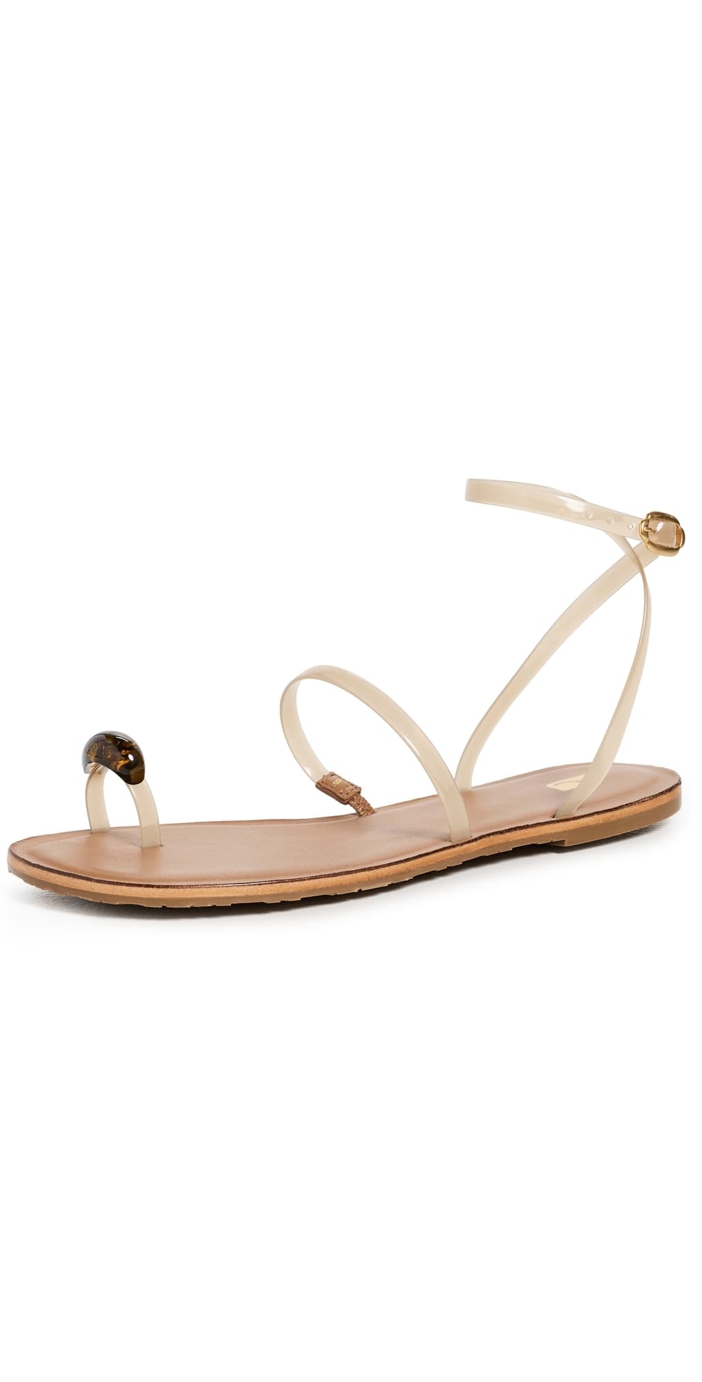 Larroudé Biarritz Jelly Sandals Ivory