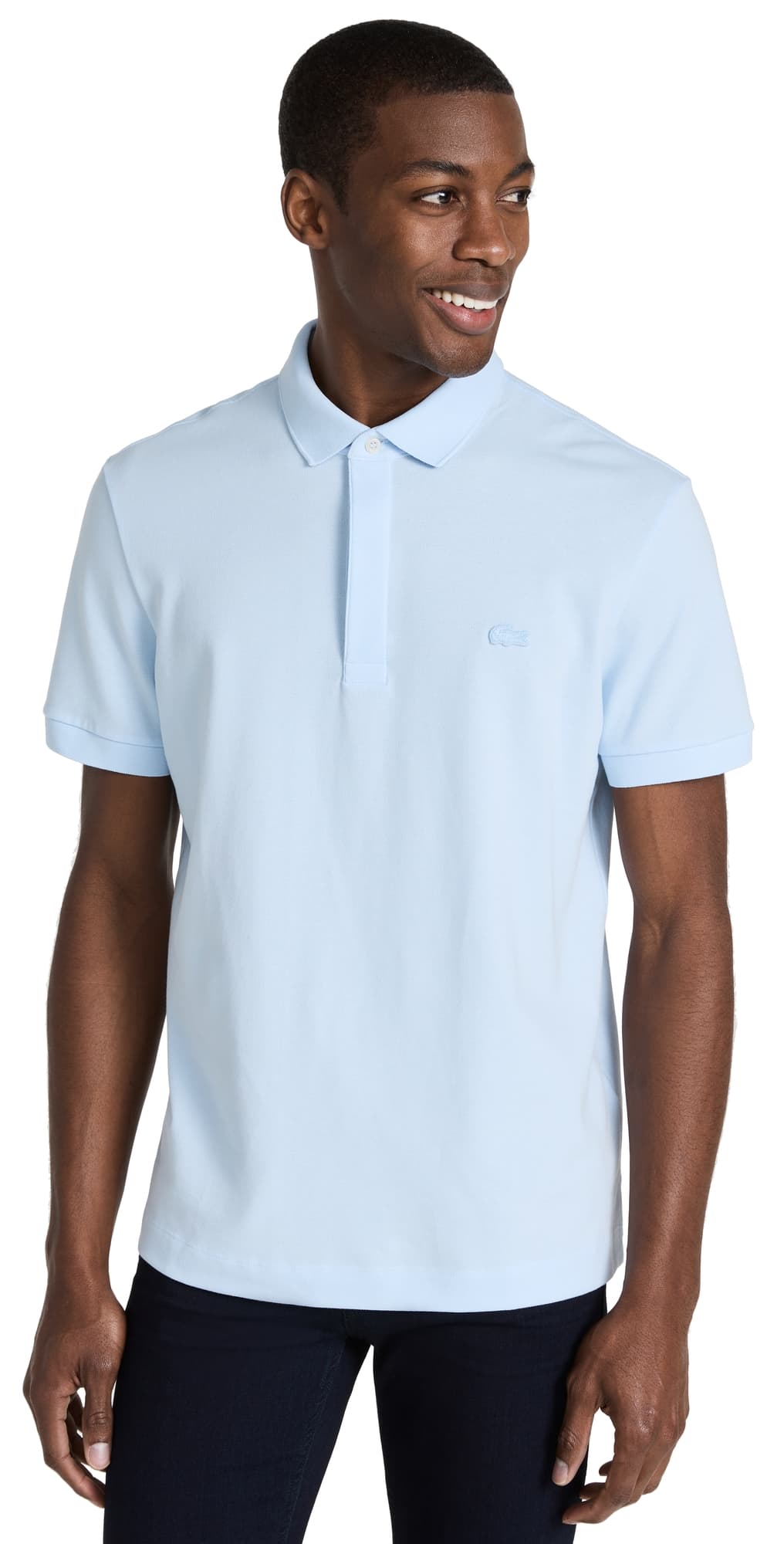 Lacoste Stretch Cotton Paris Polo Light Blue