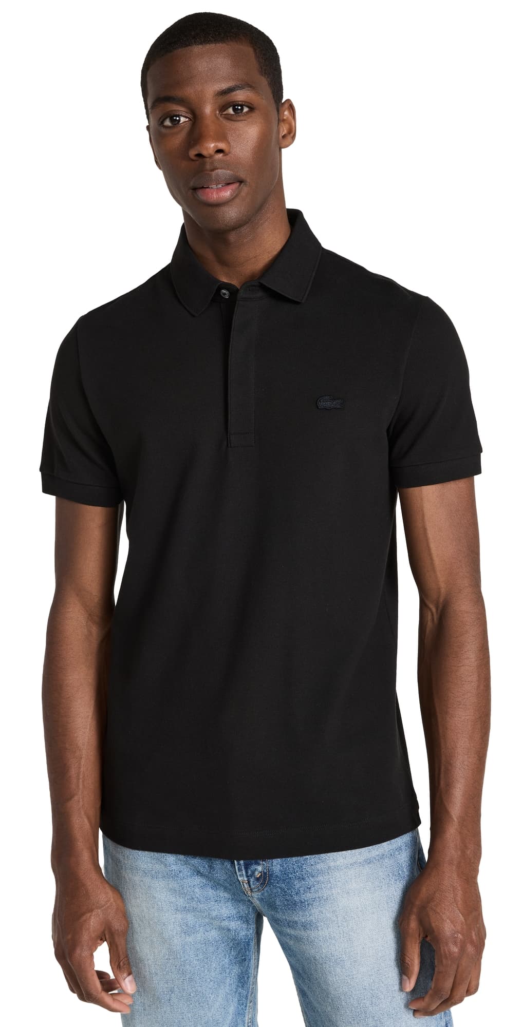 Lacoste Stretch Cotton Paris Polo Noir