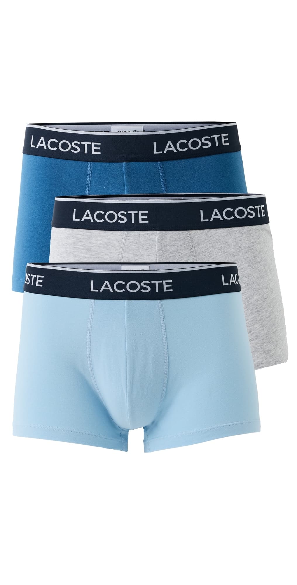 Lacoste Cotton Stretch Jersey Trunks 3 Pack Multi S