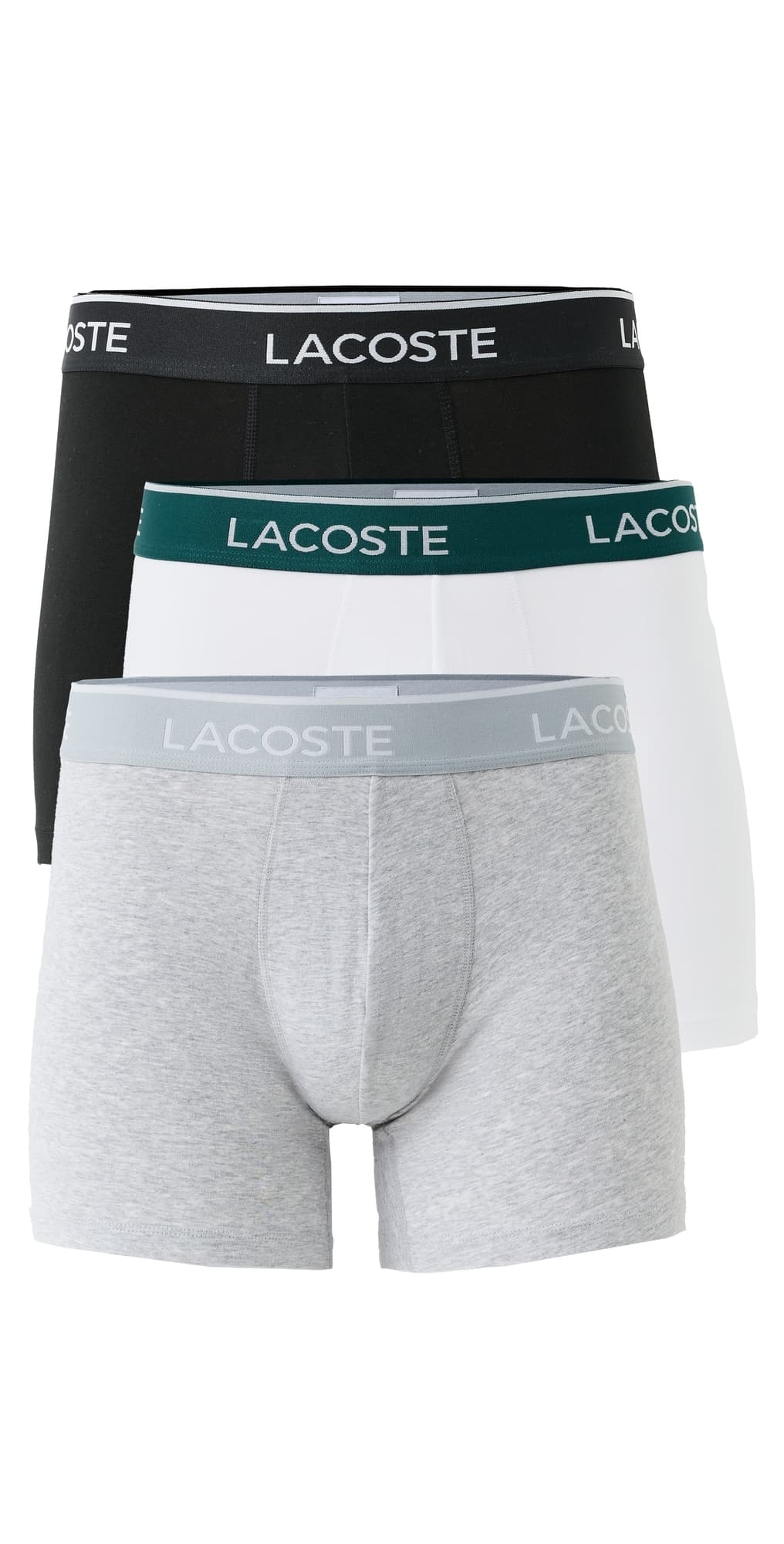 Lacoste Cotton Stretch Jersey Boxer Briefs 3 Pack Multi