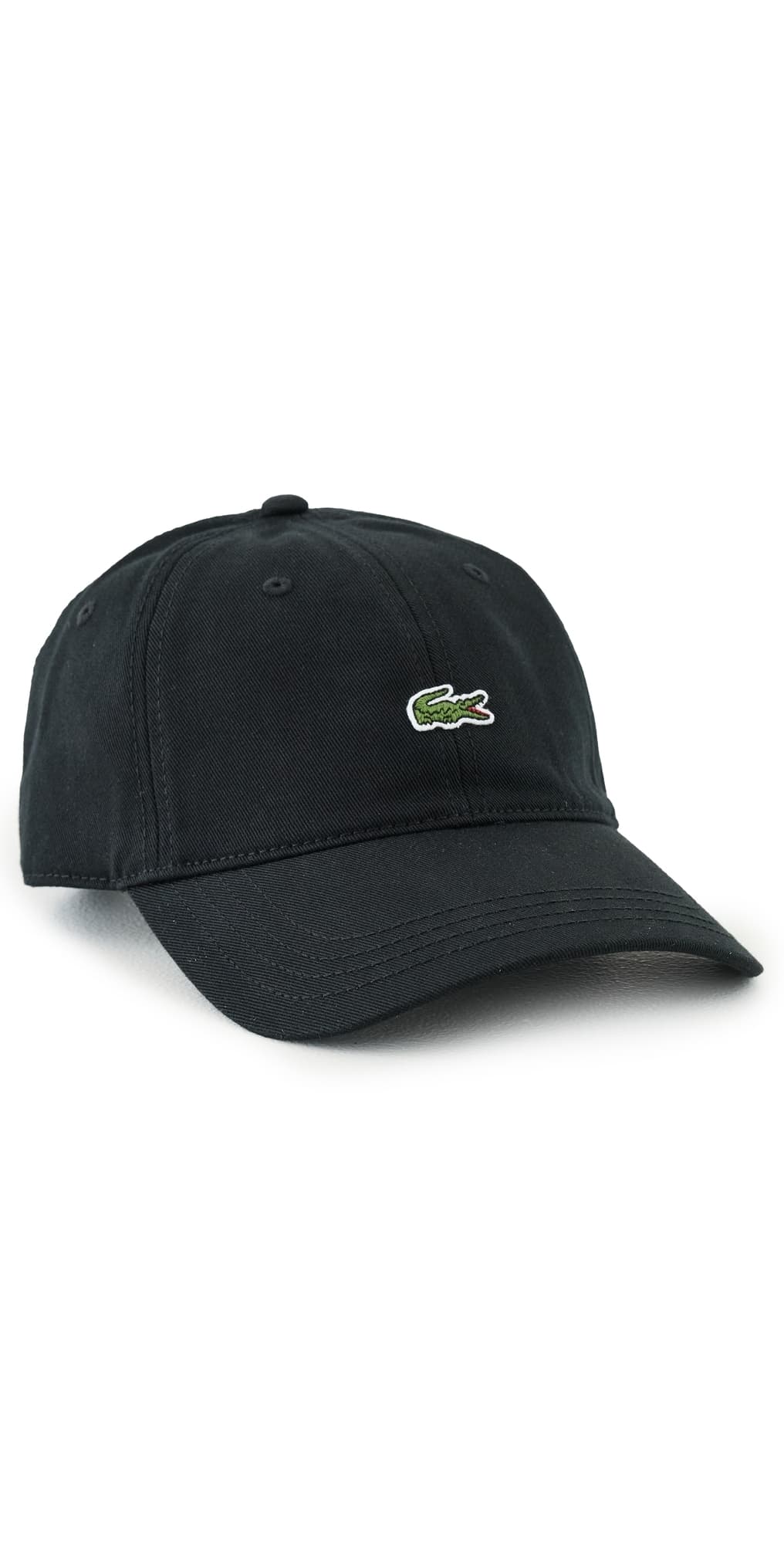 Lacoste Cotton Twill Front Logo Cap Black
