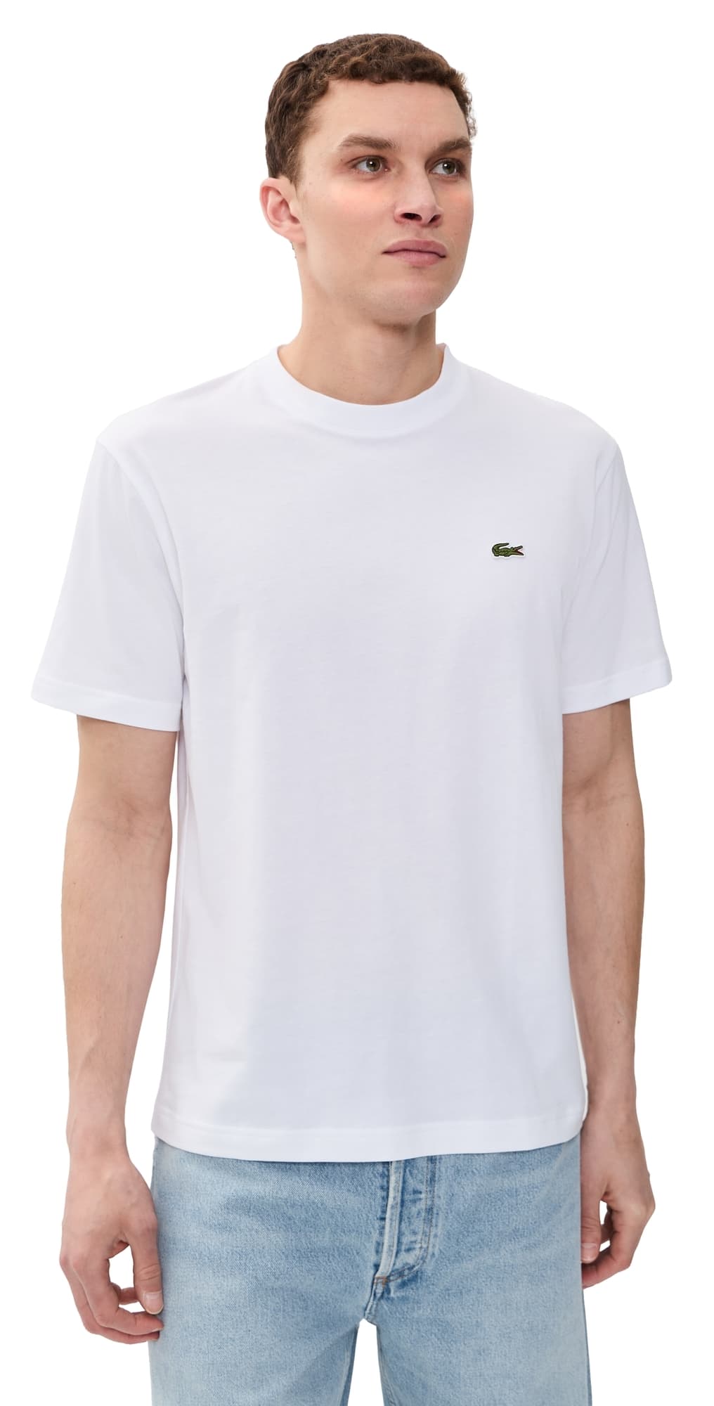Lacoste Cotton Logo Tee White