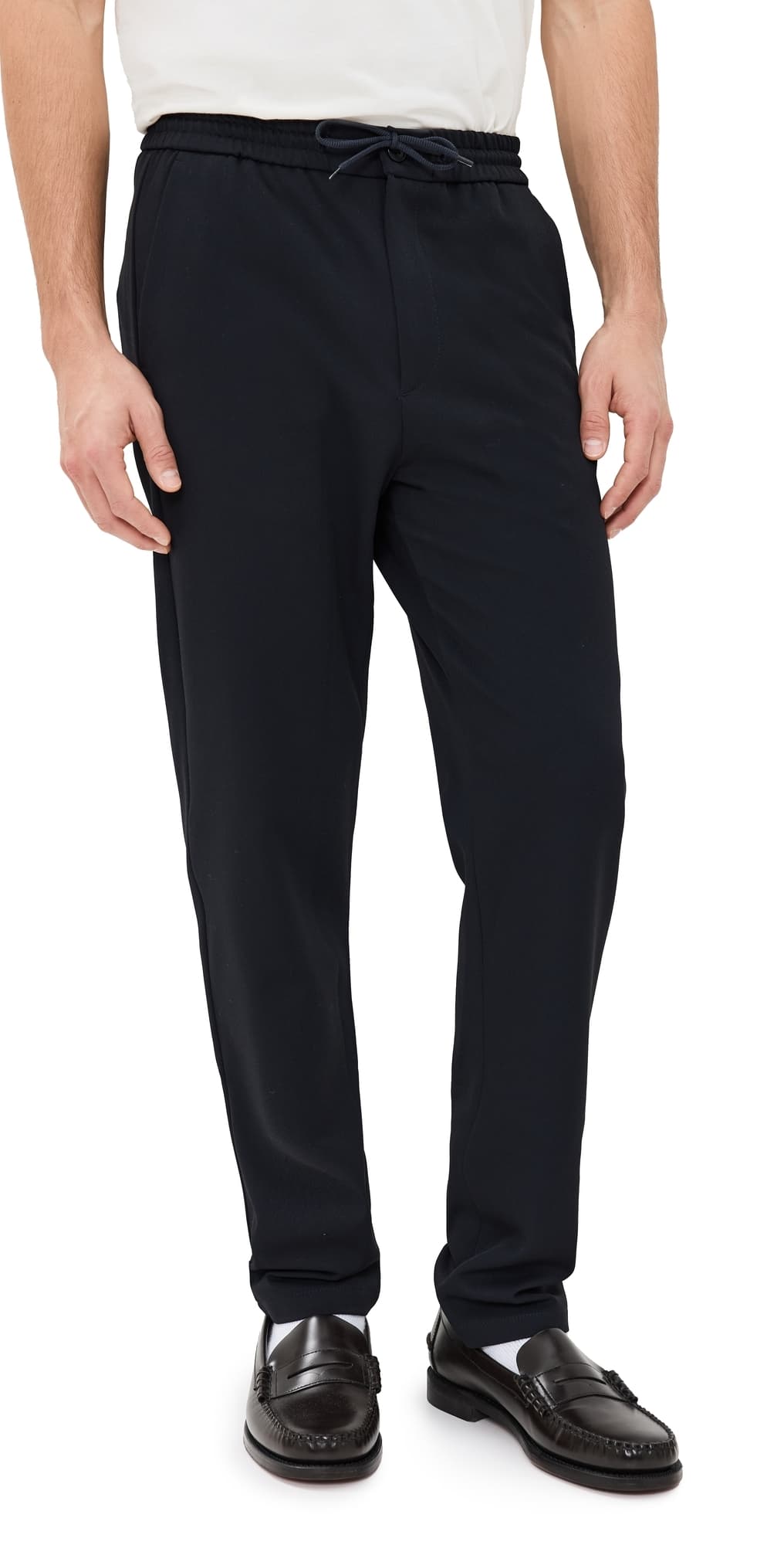 Les Deux Como Tapered Drawstring Pants 32 Navy