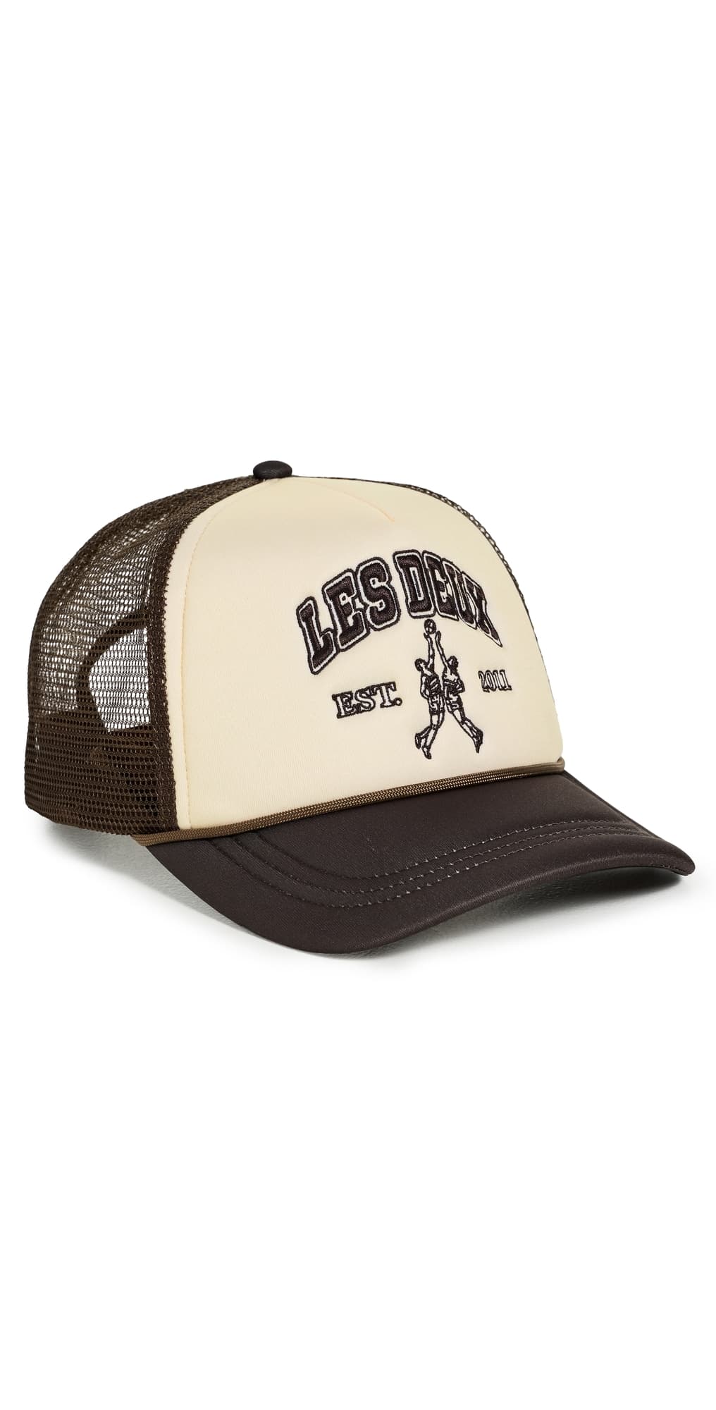 Les Deux Basketball Player Trucker Cap Ivory