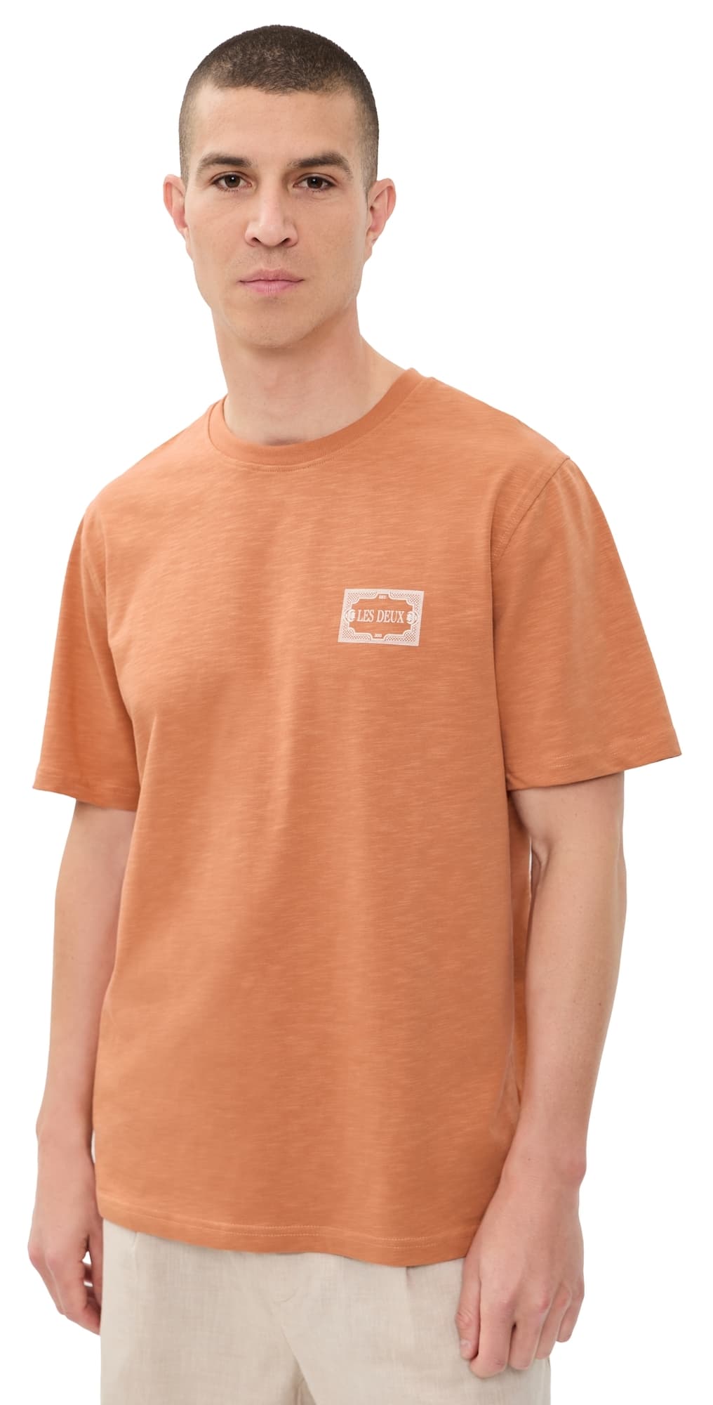 Les Deux Italian T-Shirt Raw Sienna Orange