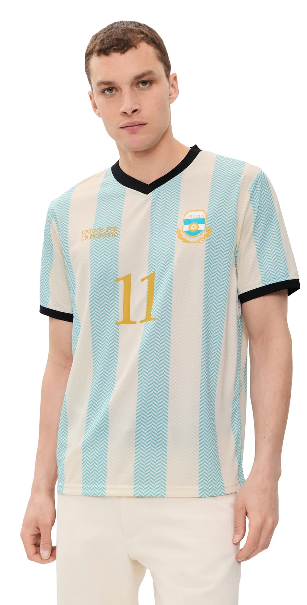 Les Deux Argentina Football Jersey Bachelor Button Blue