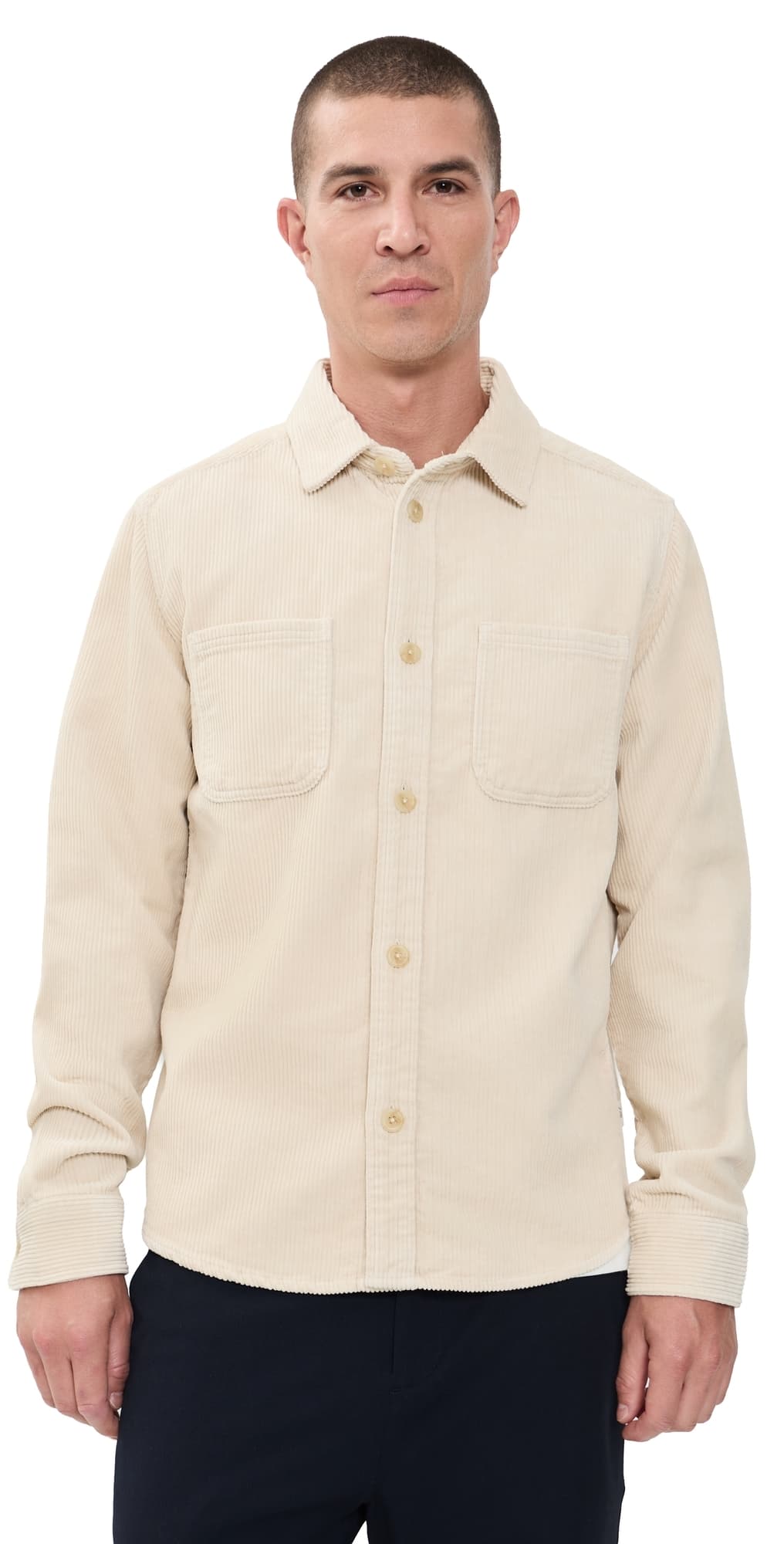 Les Deux Corduroy Overshirt Ivory